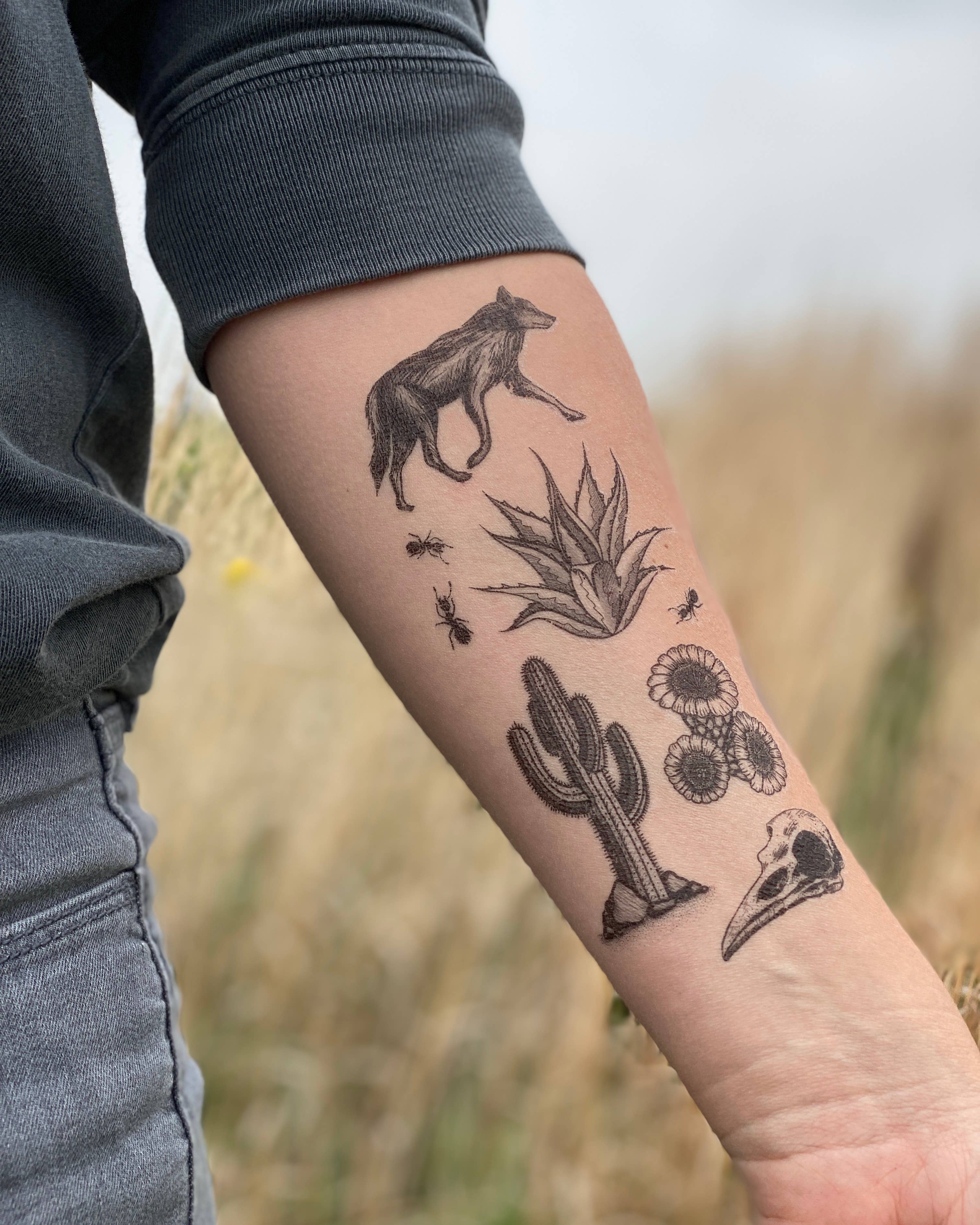 The Plant Social Desert Wild Temporary Tattoo available in Joshua Tree at JT Trading Post