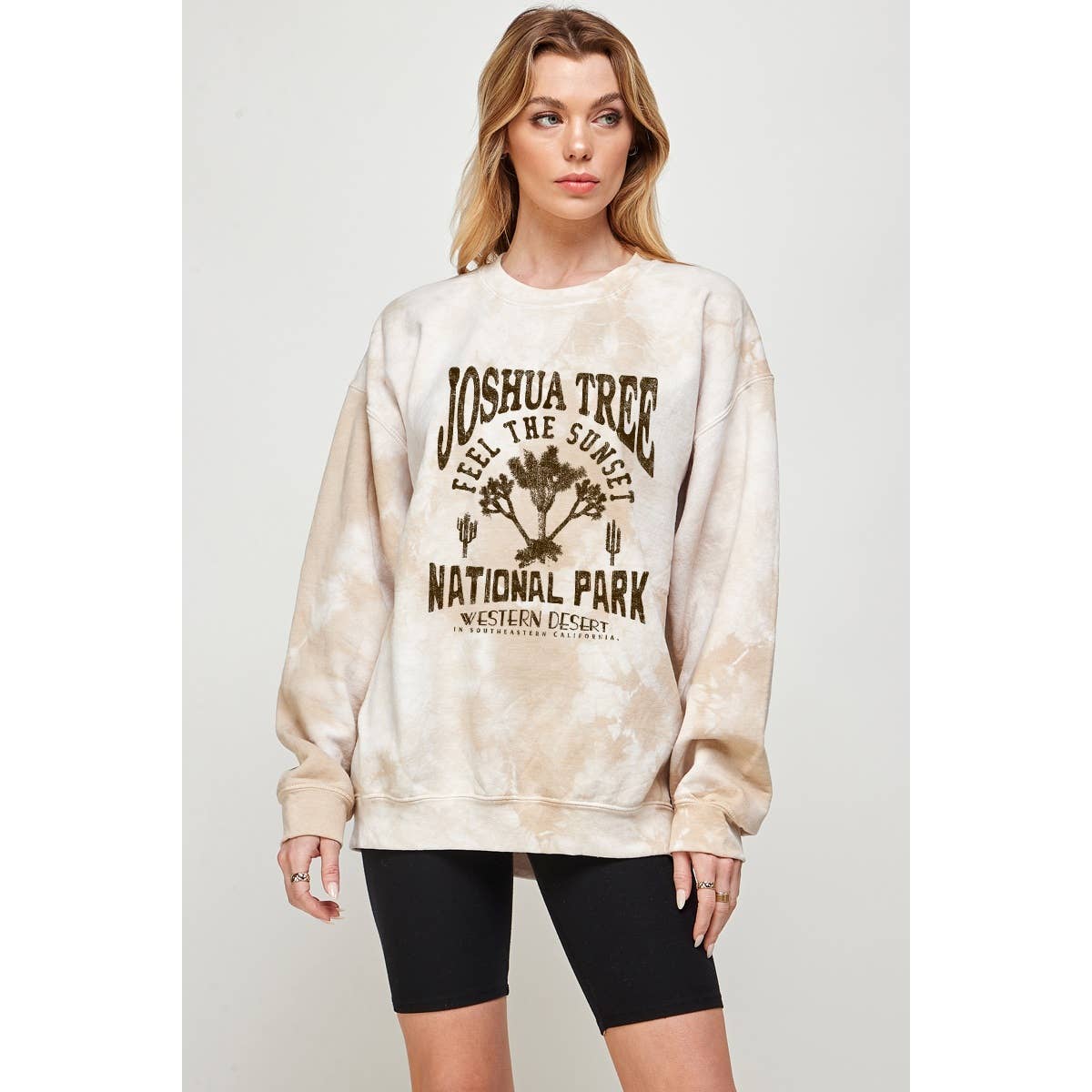 The Plant Social Joshua Tree Vintage Tie Dye Sweatshirts available in Joshua Tree at JT Trading Post