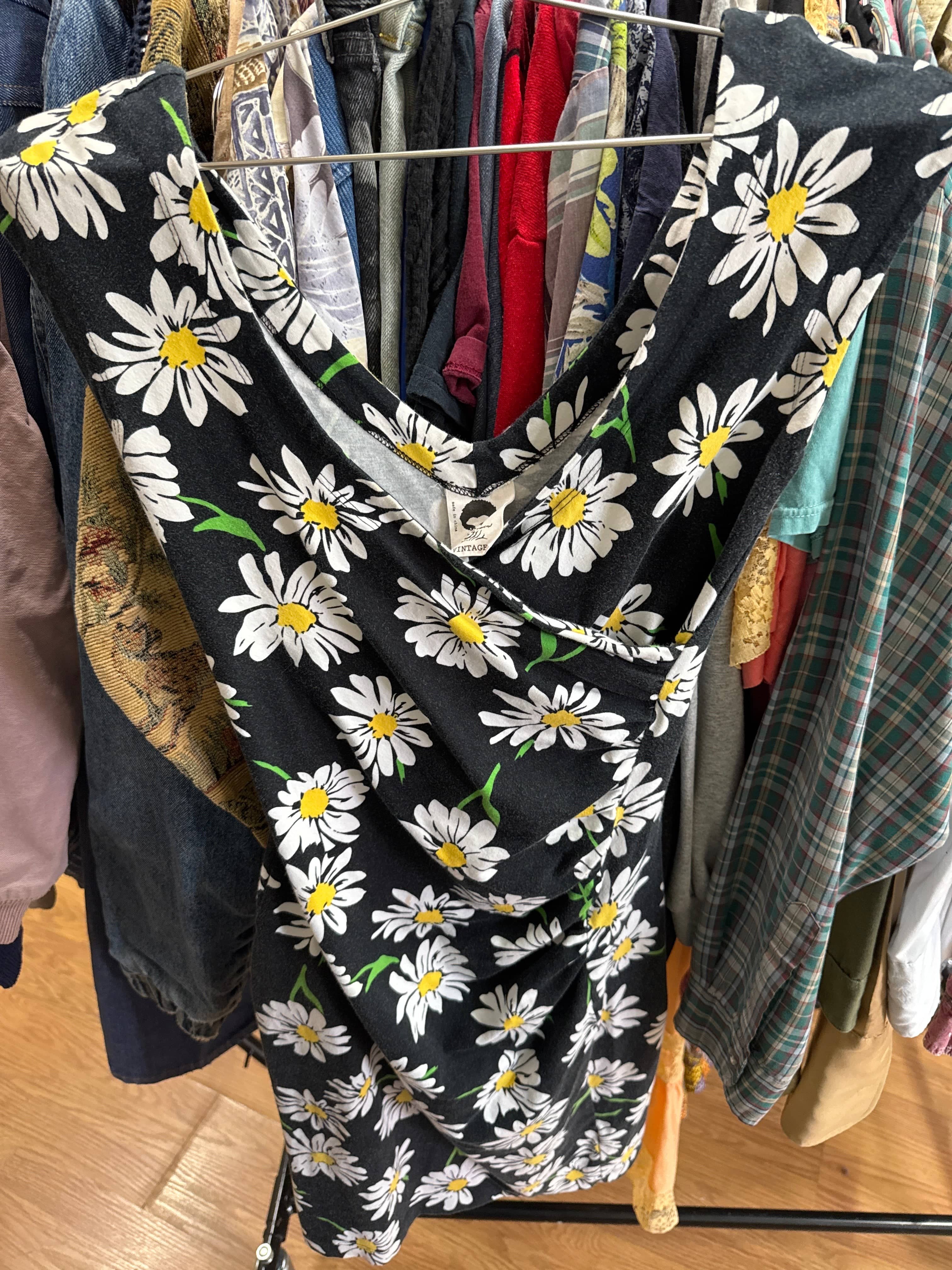 Venus Of The Desert Vintage Daisy Bodycon Dress available in Joshua Tree at JT Trading Post