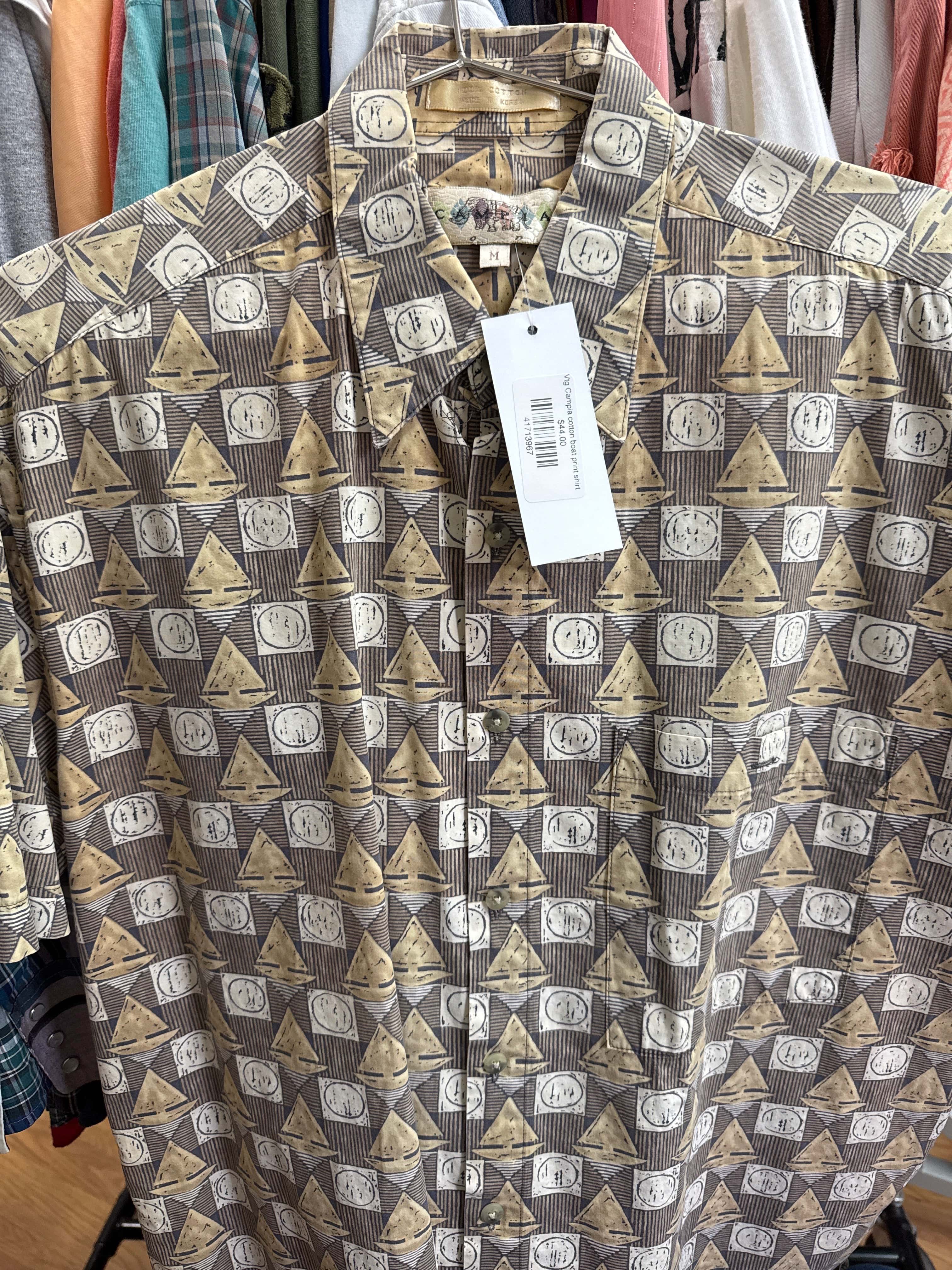 Venus Of The Desert Vtg Campia Cotton Boat Shirt available in Joshua Tree at JT Trading Post