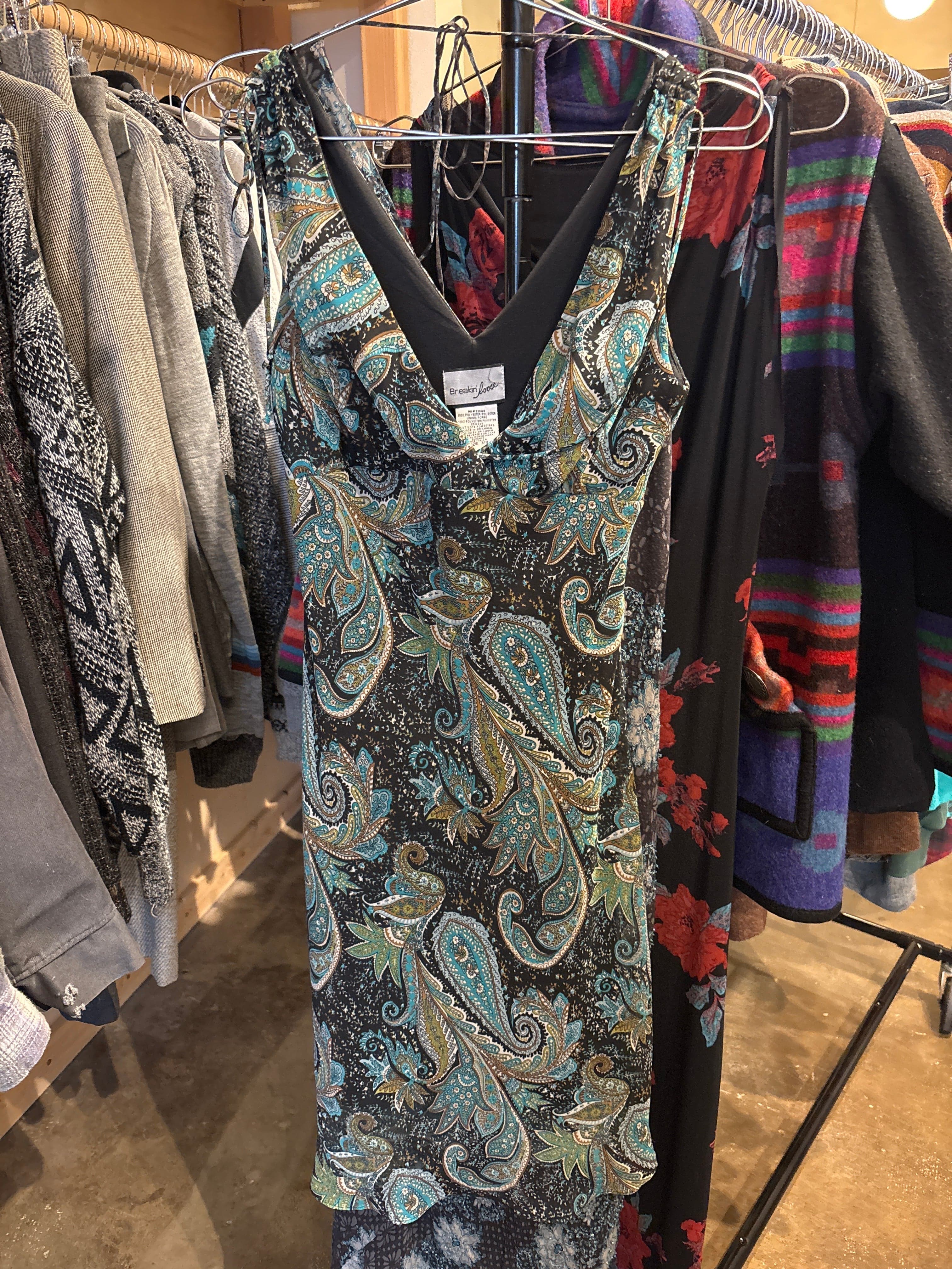 Venus Of The Desert Y2K paisley dress with ties available in Joshua Tree at JT Trading Post