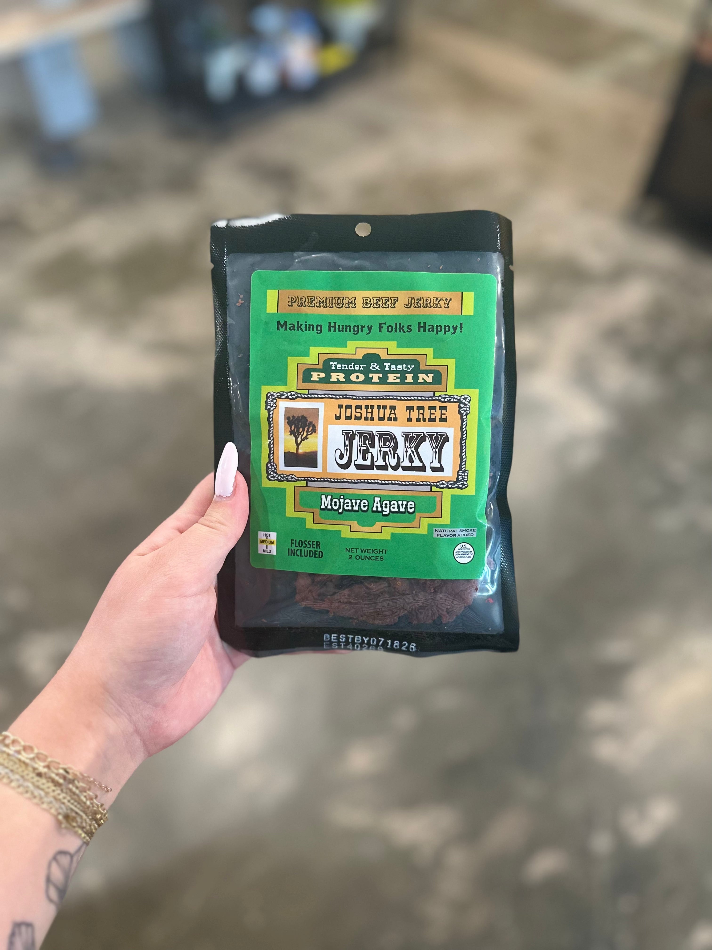 JTTP Eats Joshua Tree Beef Jerky | Mojave Agave available in Joshua Tree at JT Trading Post