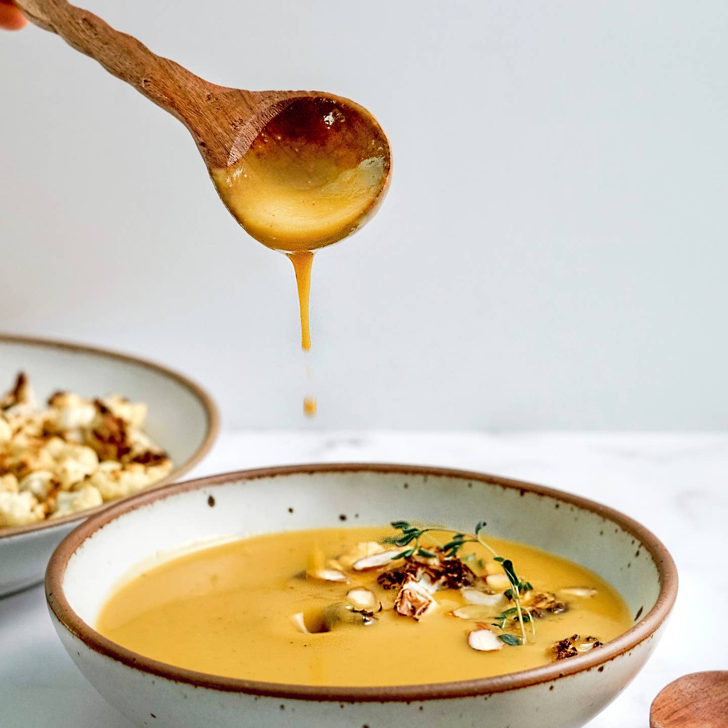 JTTP Eats Roasted Cauliflower Soup 16 oz Plant Based and Gluten Free available in Joshua Tree at JT Trading Post