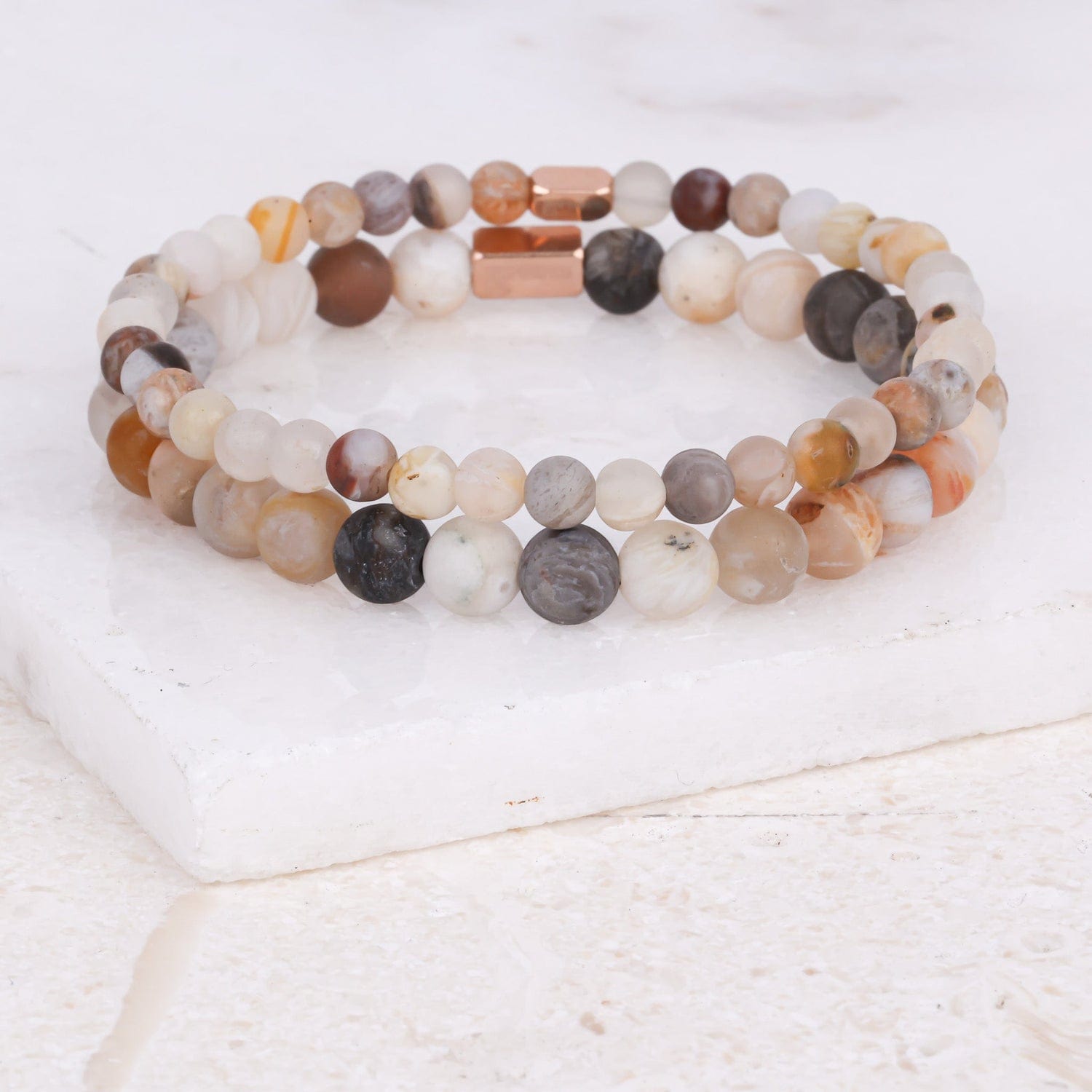 JTTP Products Earth Stone Bracelet: Bamboo available in Joshua Tree at JT Trading Post