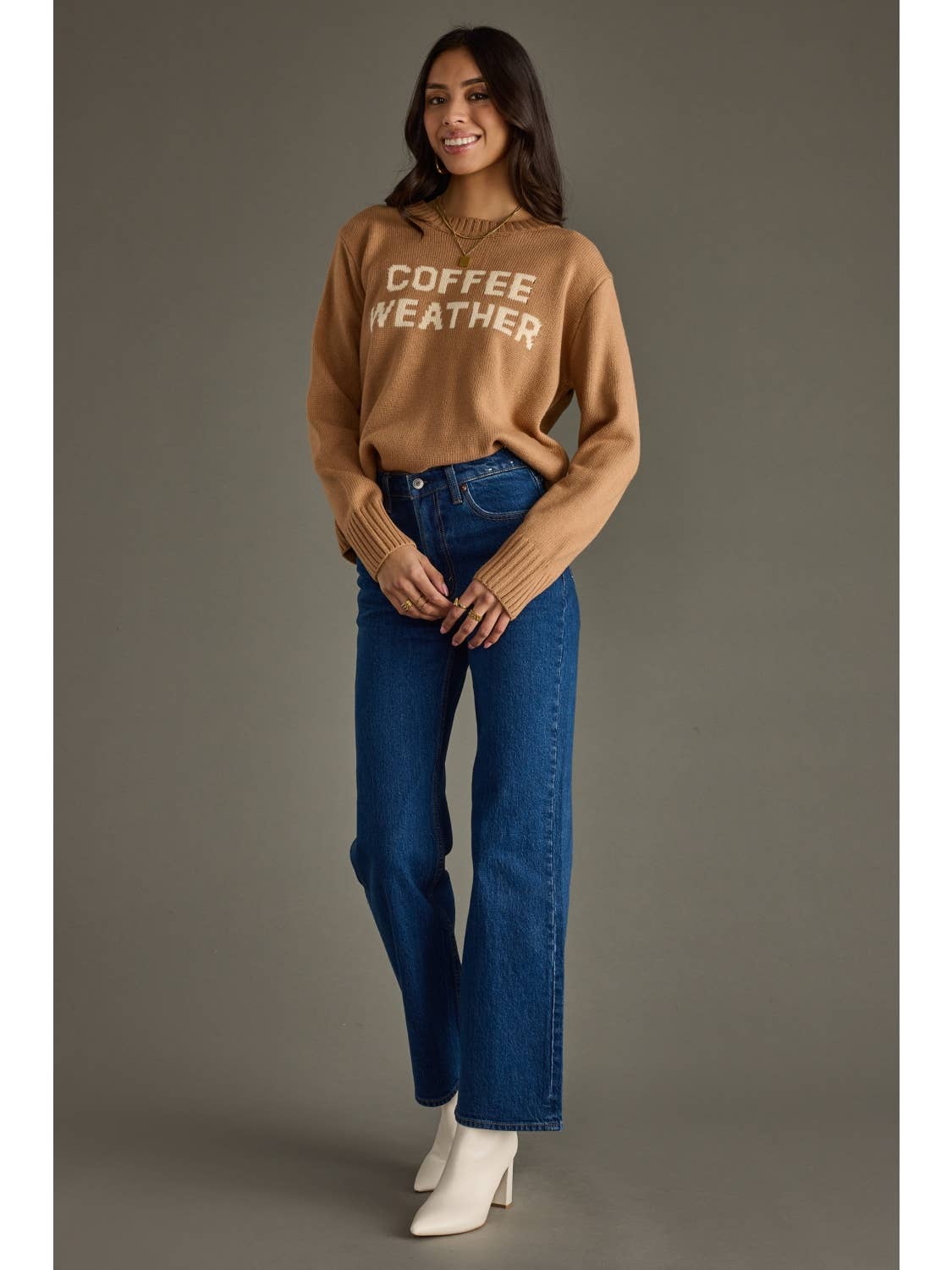 JTTP Products Lt. Brown Coffee Weather Sweater available in Joshua Tree at JT Trading Post