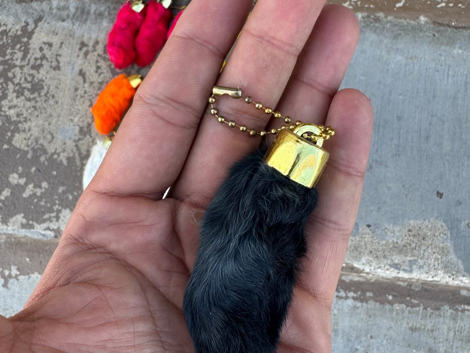 JTTP Products Lucky Rabbit Foot Keychain- Genuine available in Joshua Tree at JT Trading Post