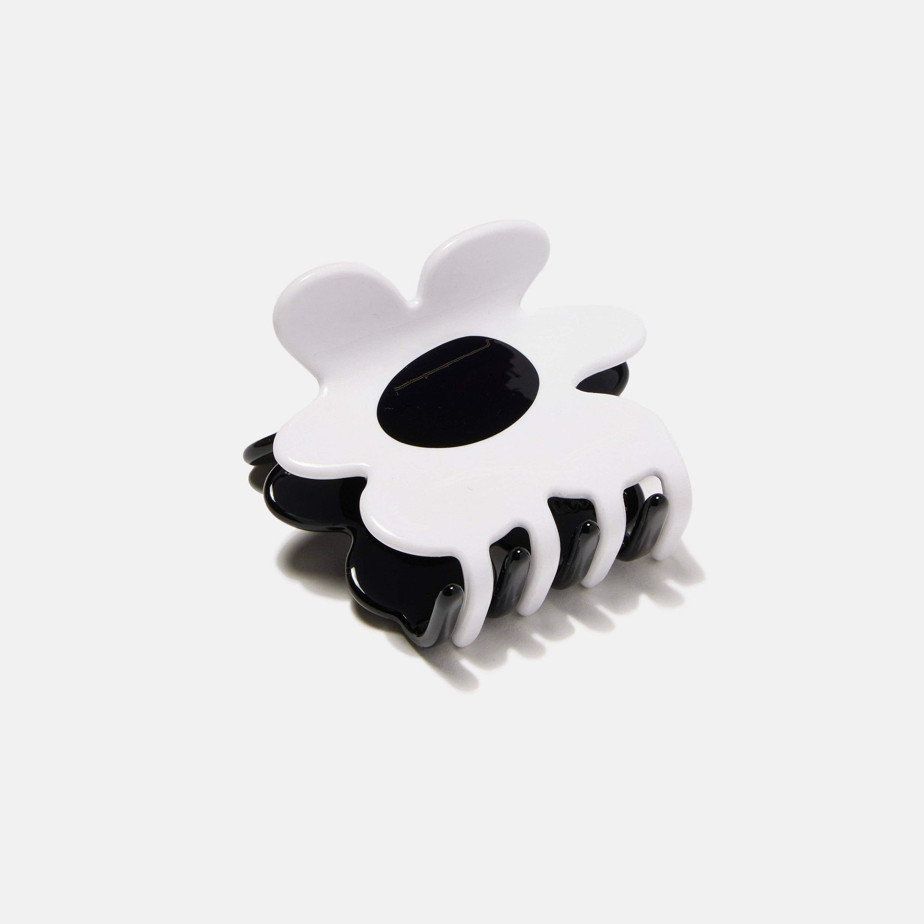 Scorpion Lollipop Black & White Flower Hair Claw available in Joshua Tree at JT Trading Post