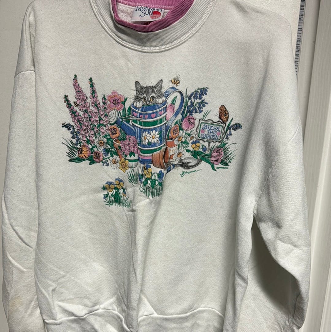 Venus Of The Desert VTG USA Cat Garden Sweatshirt available in Joshua Tree at JT Trading Post
