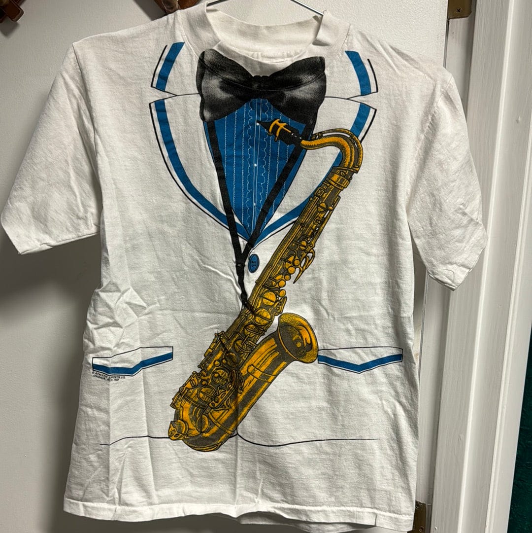 Venus Of The Desert 80s USA Cotton Sax SS Tee available in Joshua Tree at JT Trading Post