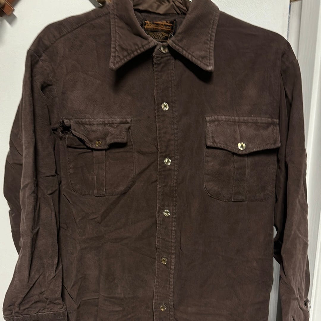 Venus Of The Desert VTG USA Eddie Bauer Brown LS available in Joshua Tree at JT Trading Post