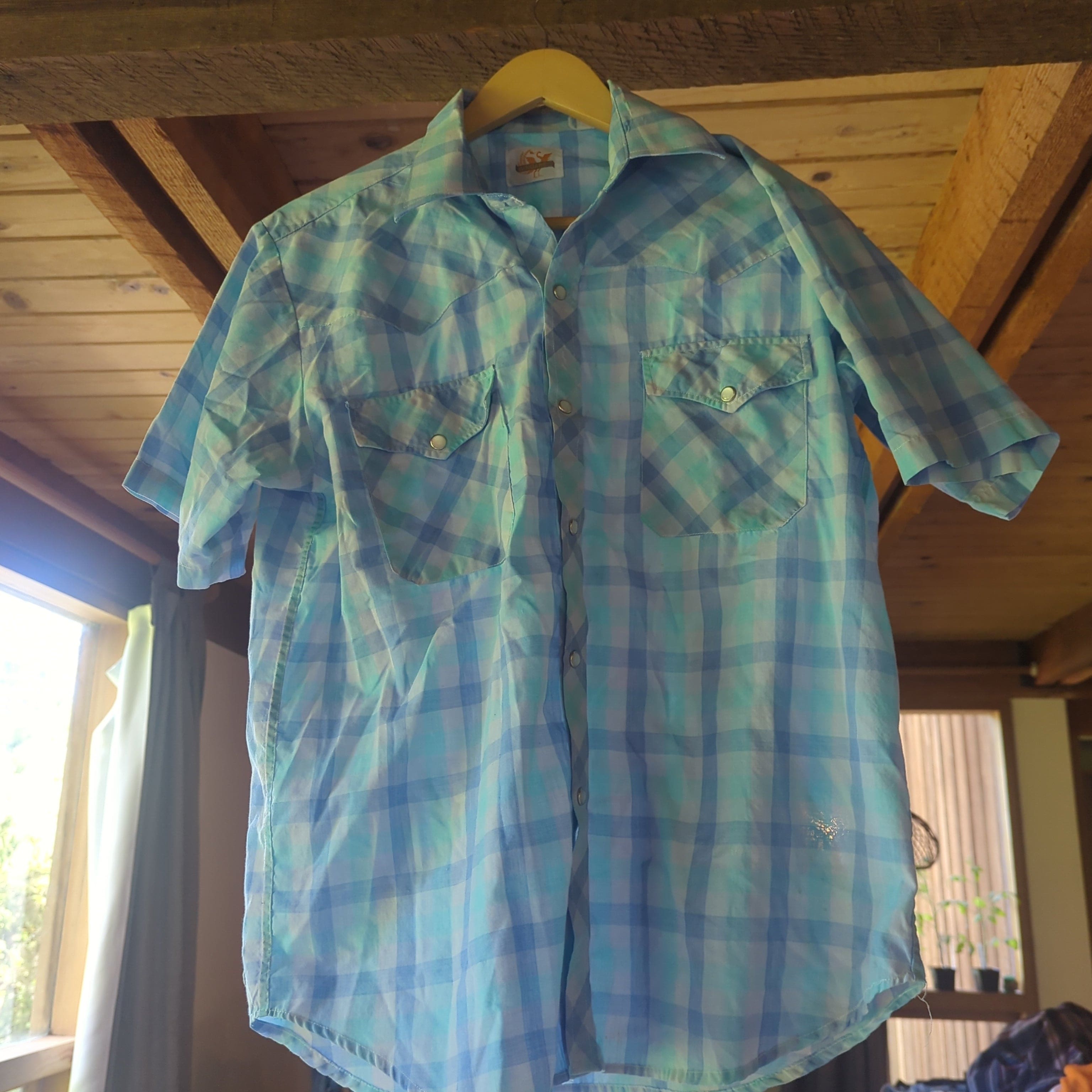 Venus Of The Desert VTG Aqua Pearl Snap available in Joshua Tree at JT Trading Post