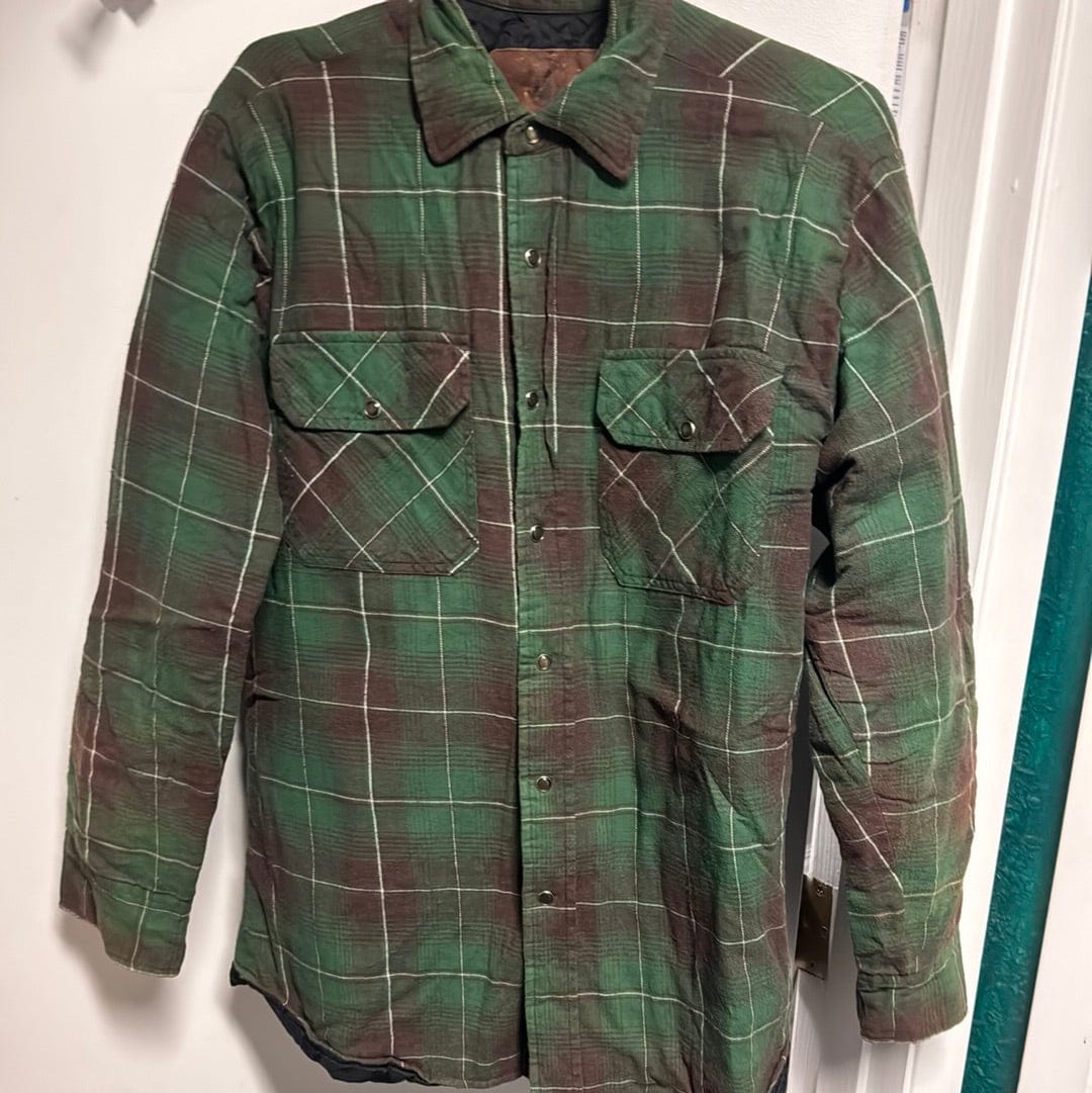 Venus Of The Desert VTG Great NW Grn Cotton Plaid Shacket available in Joshua Tree at JT Trading Post