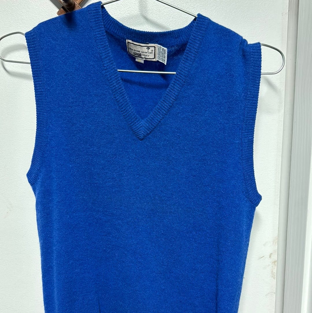 Venus Of The Desert VTG Angora Wool Blue Sweater Vest available in Joshua Tree at JT Trading Post