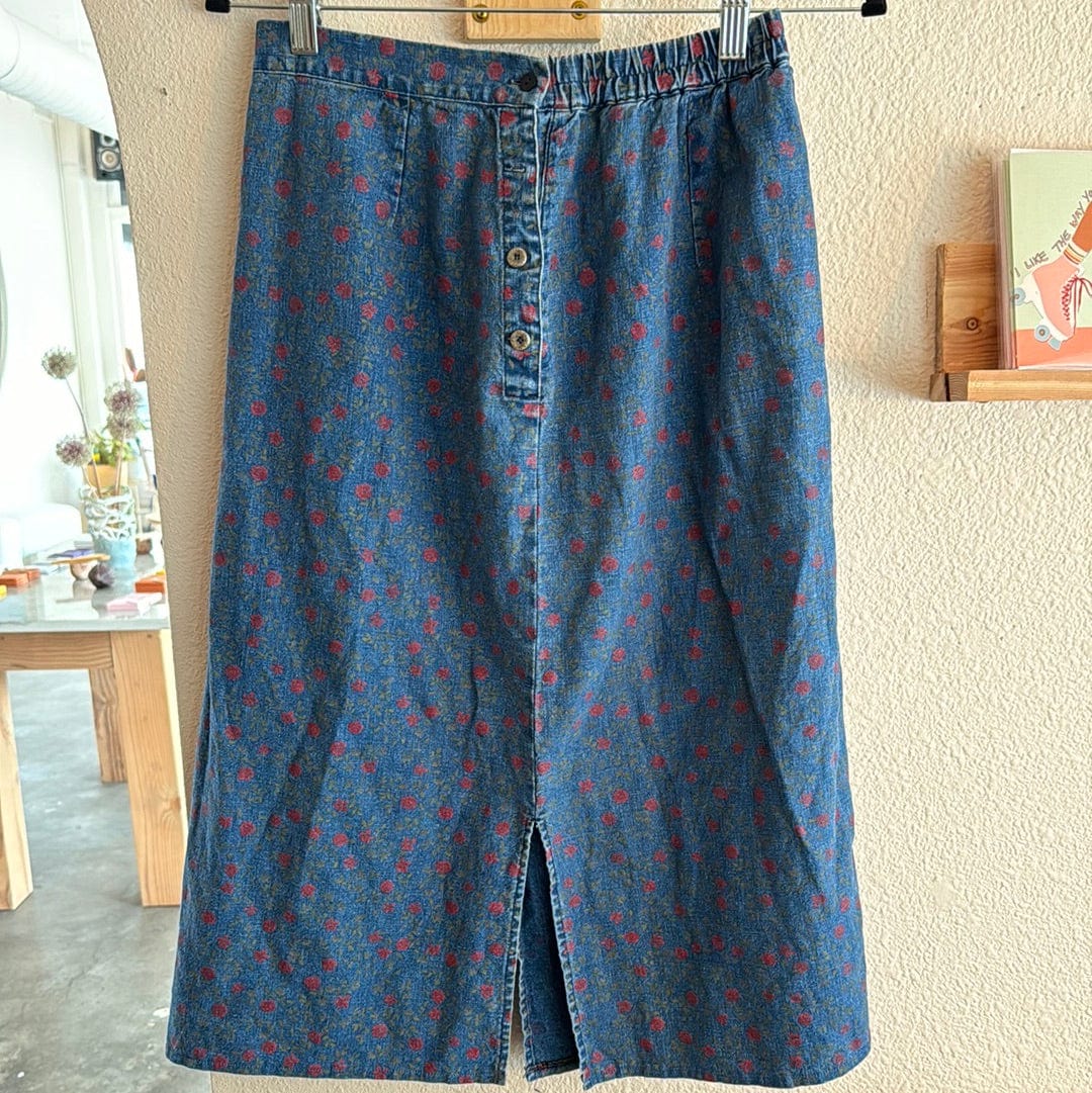 Venus Of The Desert VTG Requirements Cotton Linen Midi Skirt available in Joshua Tree at JT Trading Post