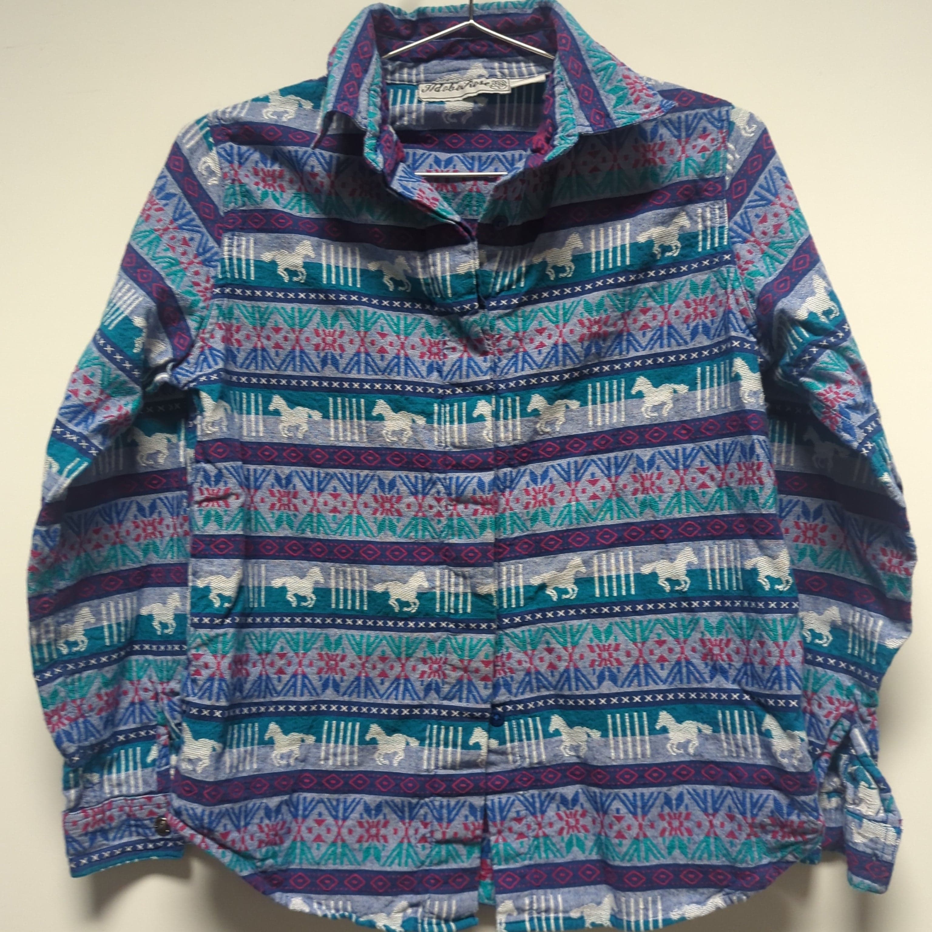 Venus Of The Desert Woven Horse Button Down available in Joshua Tree at JT Trading Post