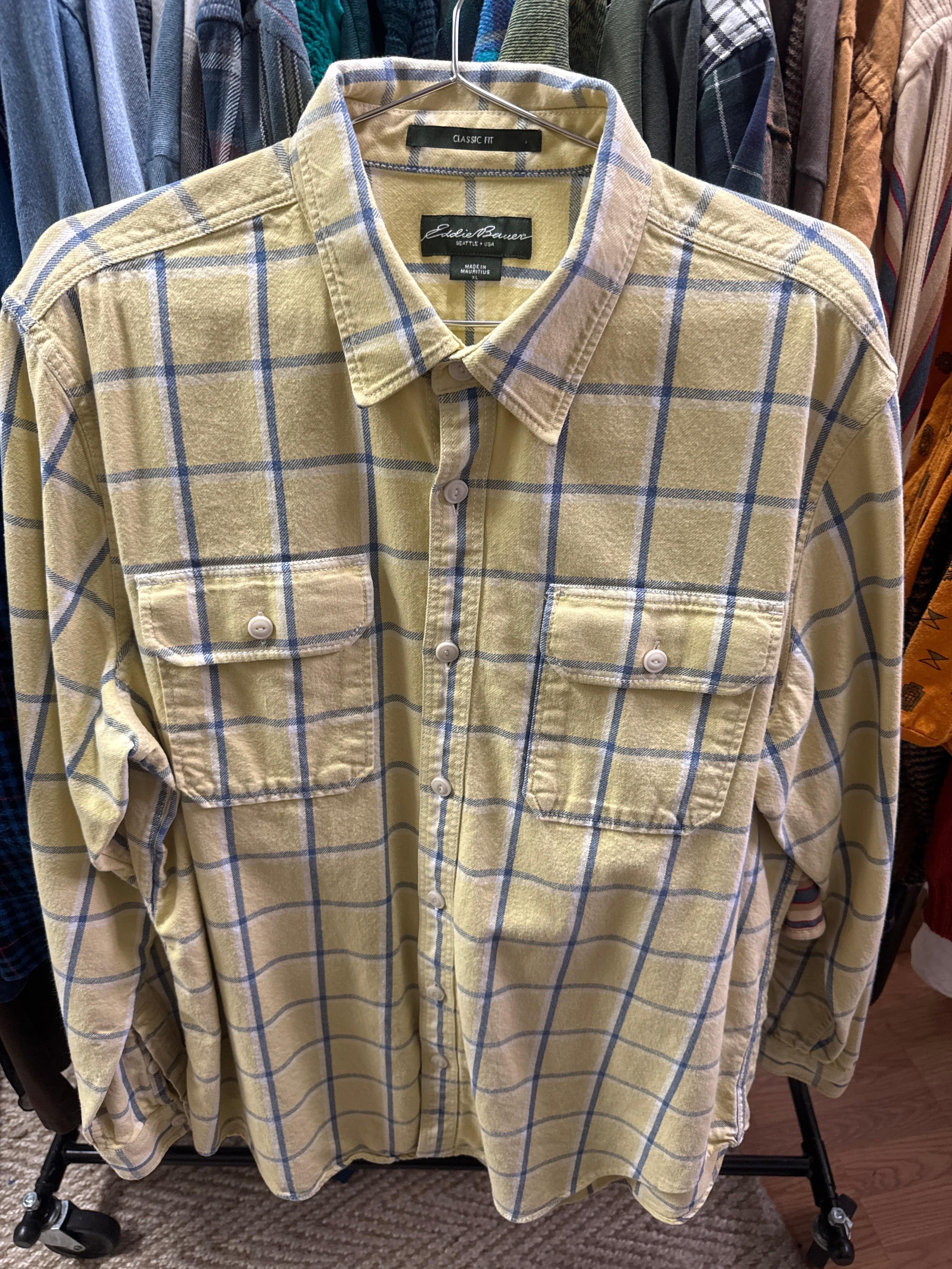 Venus Of The Desert VTG Eddie Butter Yellow Flannel available in Joshua Tree at JT Trading Post
