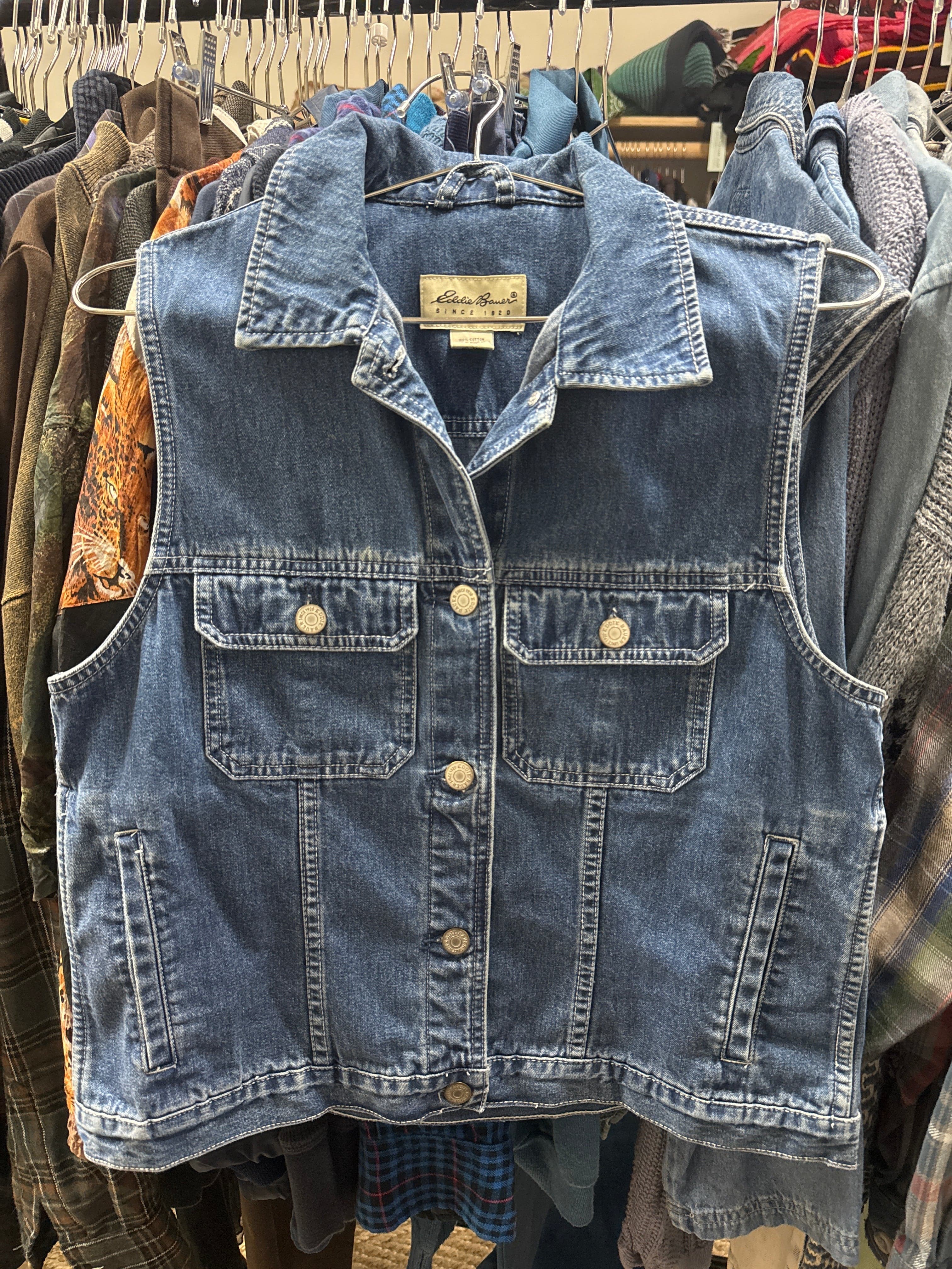 Venus Of The Desert VTG Eddie Medium Denim Vest available in Joshua Tree at JT Trading Post