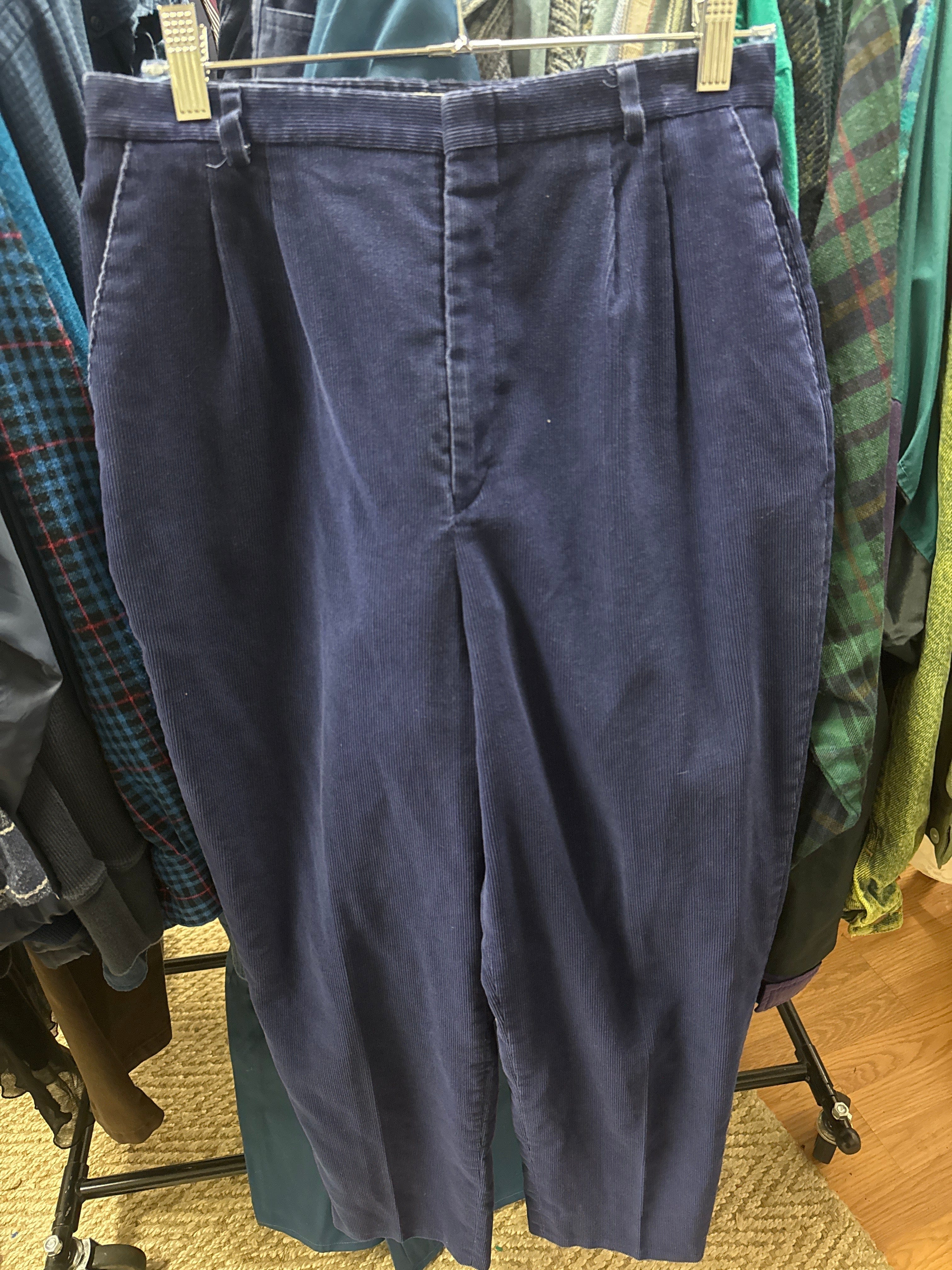 Venus Of The Desert VTG Haggar Navy Corduroy Trousers available in Joshua Tree at JT Trading Post