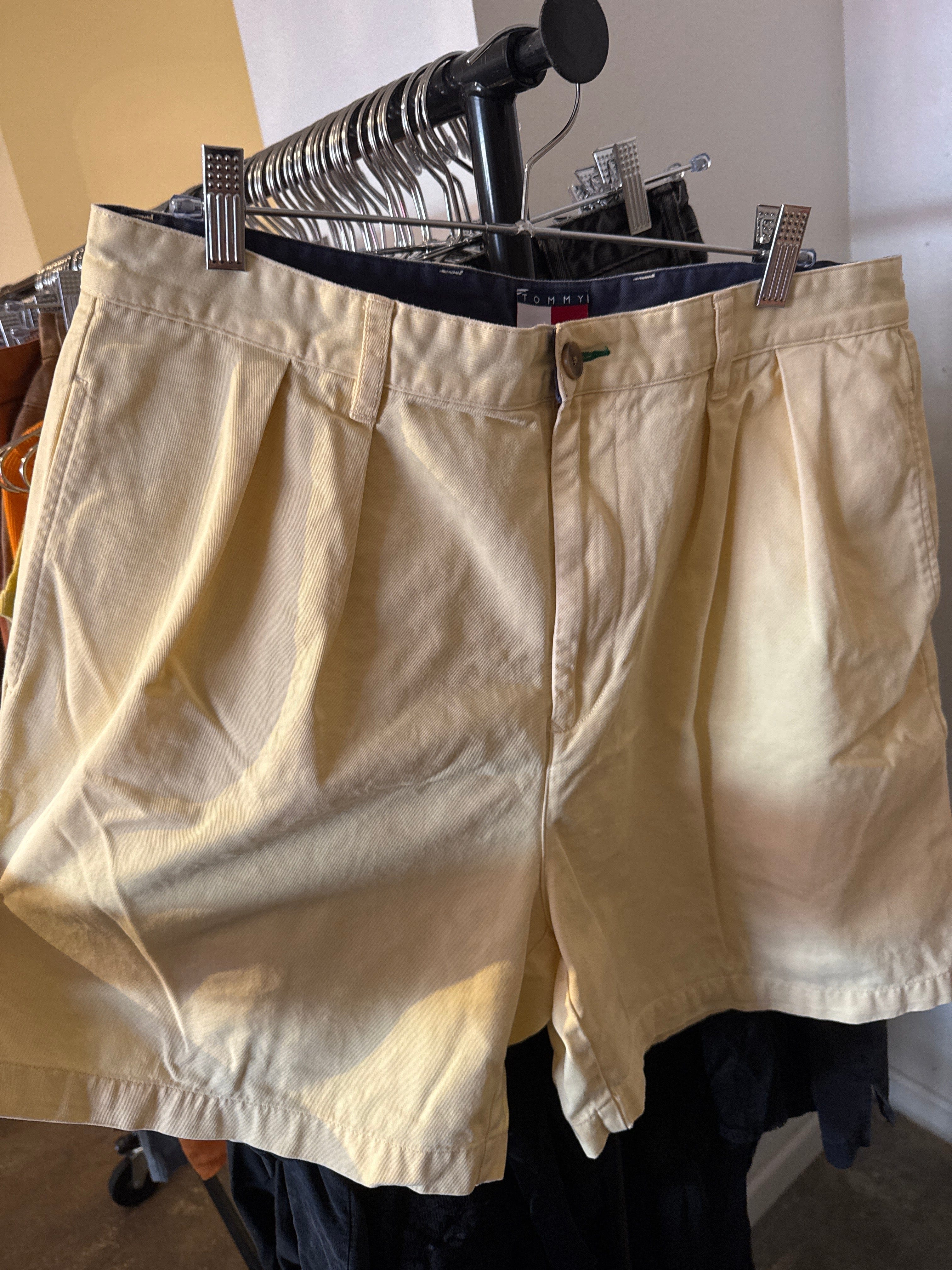 Venus Of The Desert VTG Tommy Hilfiger Yellow Shorts available in Joshua Tree at JT Trading Post
