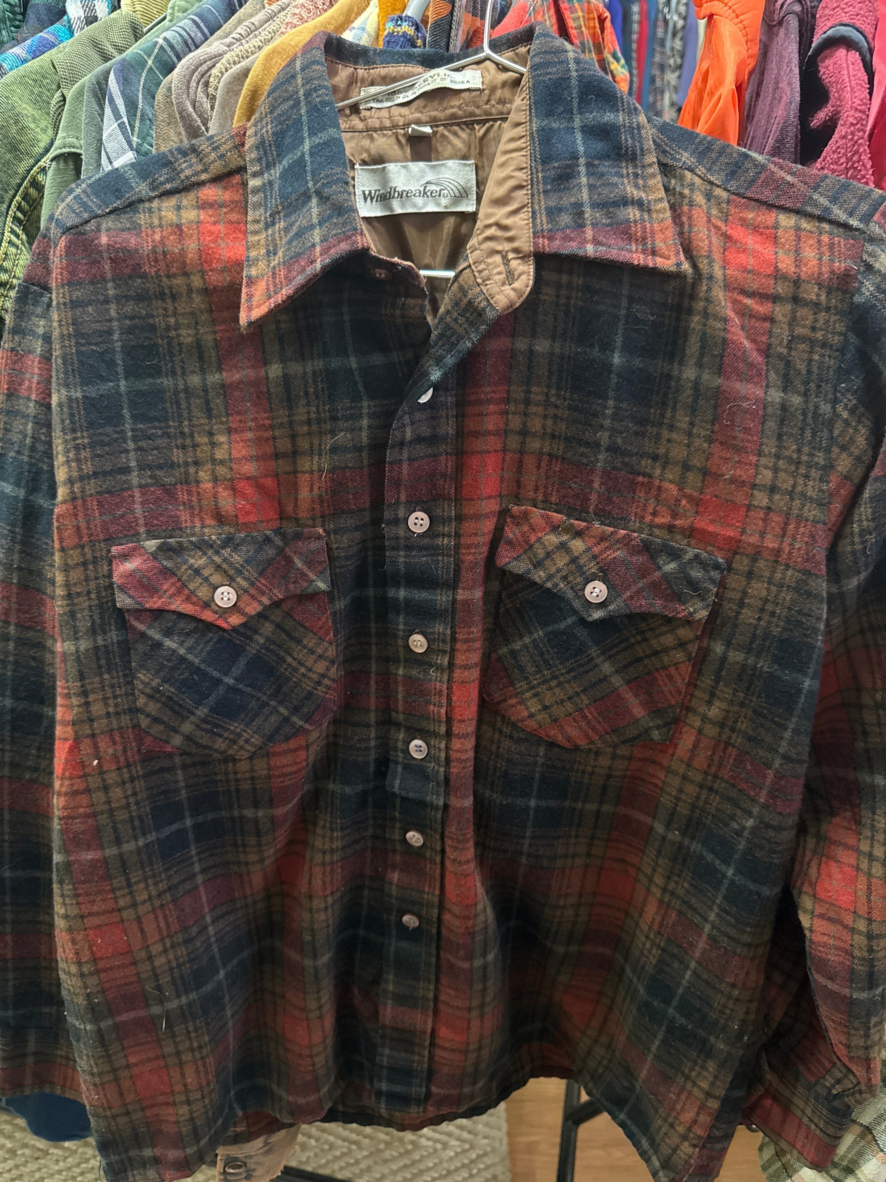 Venus Of The Desert VTG Windbreaker Autumnal Flannel available in Joshua Tree at JT Trading Post