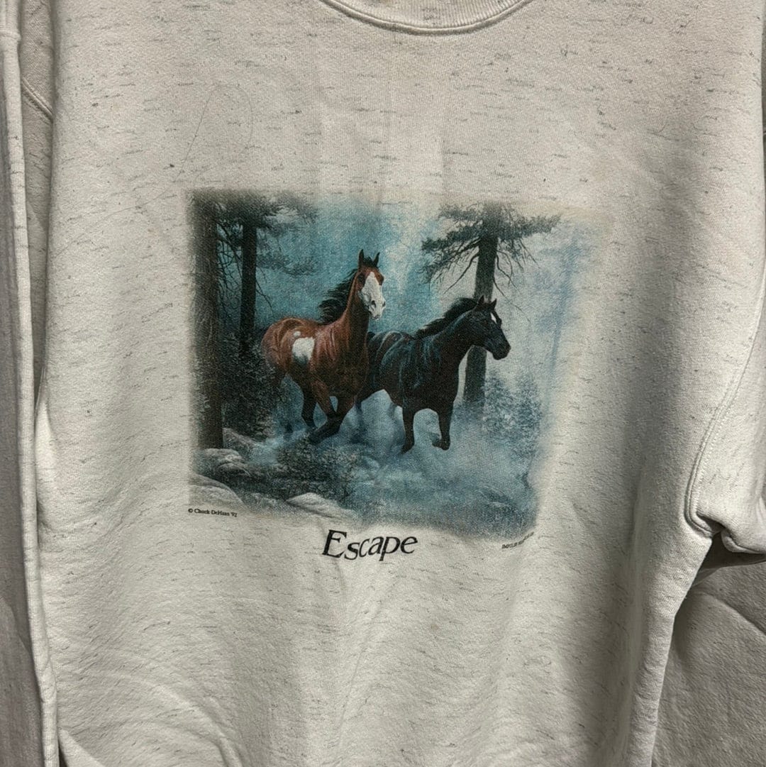 Venus Of The Desert 90s Escape Horses Sweatshirt available in Joshua Tree at JT Trading Post