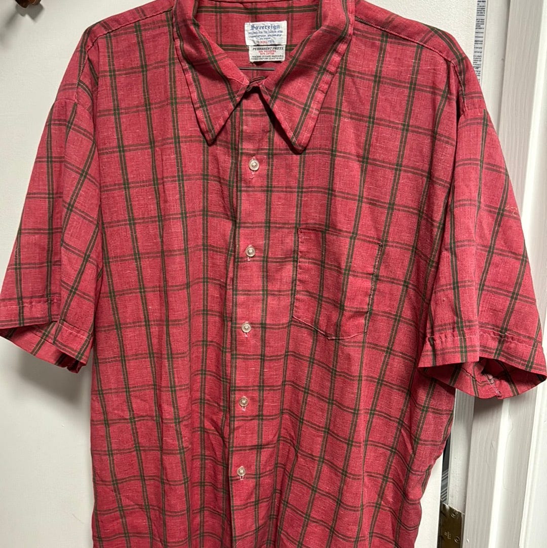 Venus Of The Desert VTG Sovereign Plaid SS Shirt available in Joshua Tree at JT Trading Post