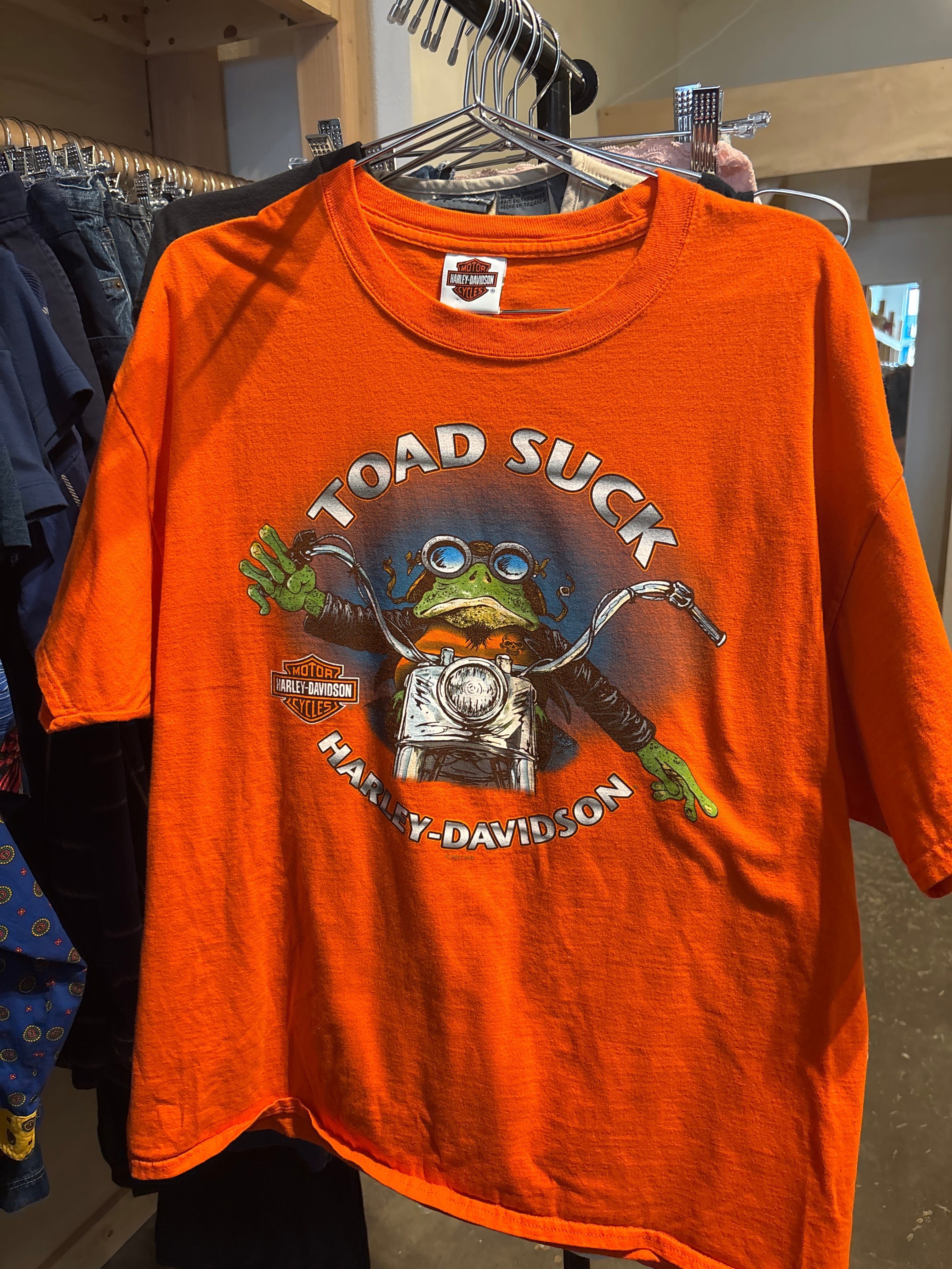 Venus Of The Desert Y2K Harley Toad Suck tee available in Joshua Tree at JT Trading Post