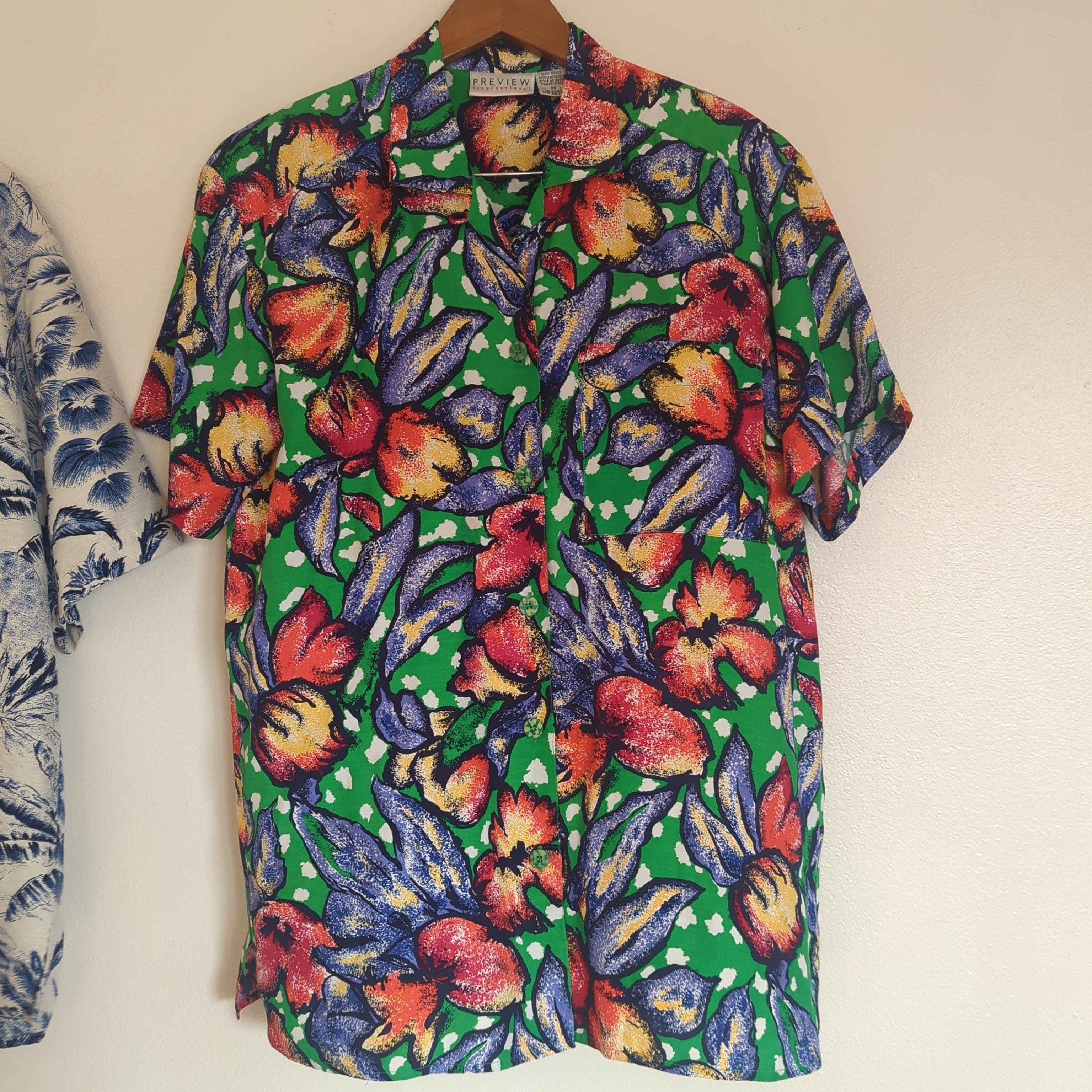 Venus Of The Desert 80s Floral Button Down available in Joshua Tree at JT Trading Post