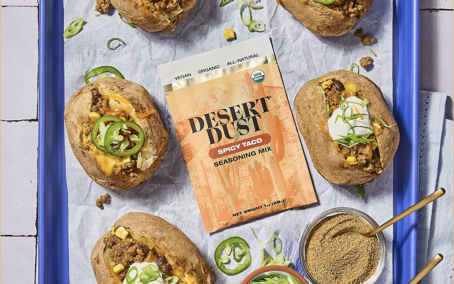 Taco-Seasoned Loaded Potatoes