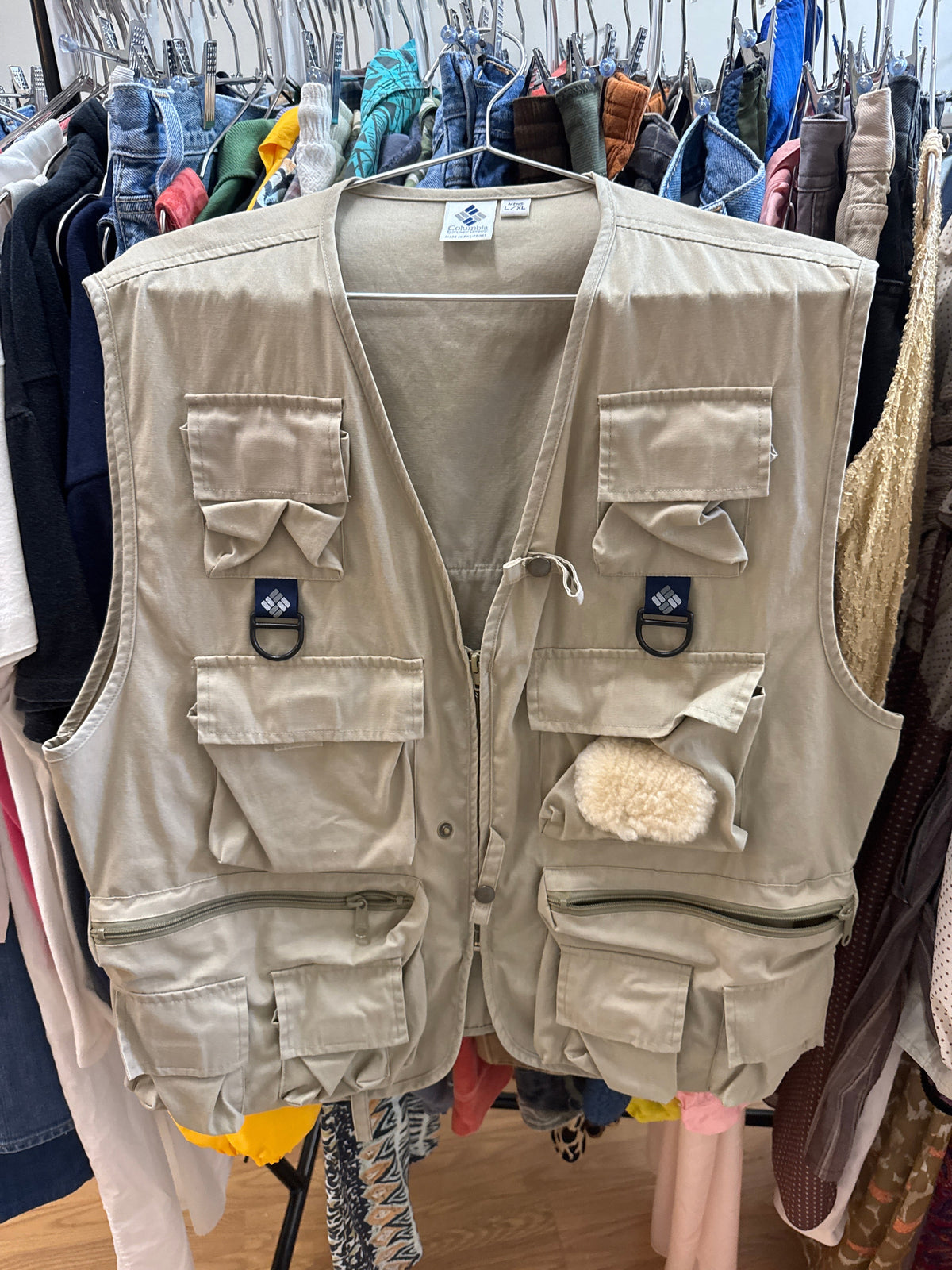 Vtg Columbia Fishing Vest