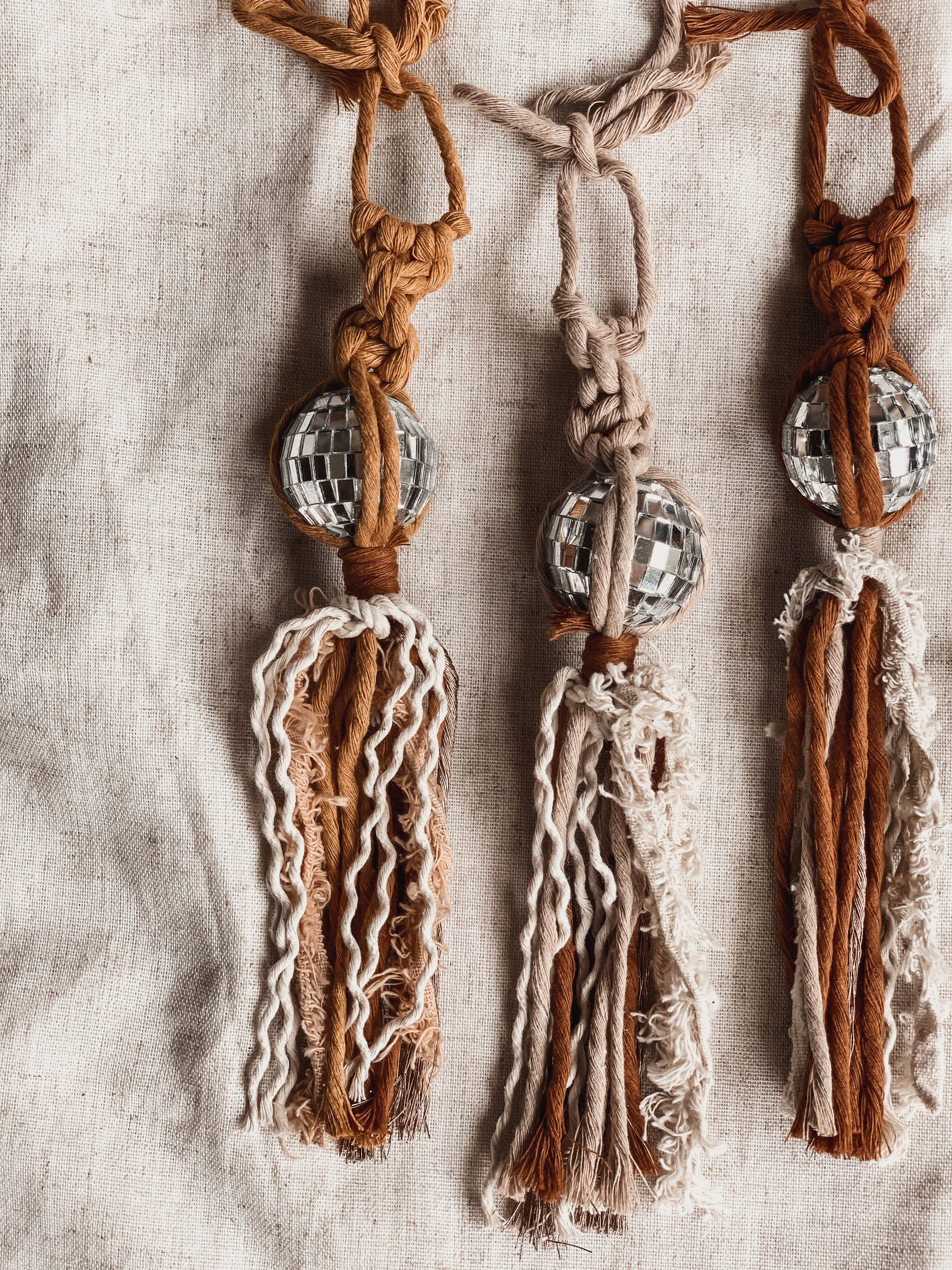 Neutral Disco Ball Car Charms