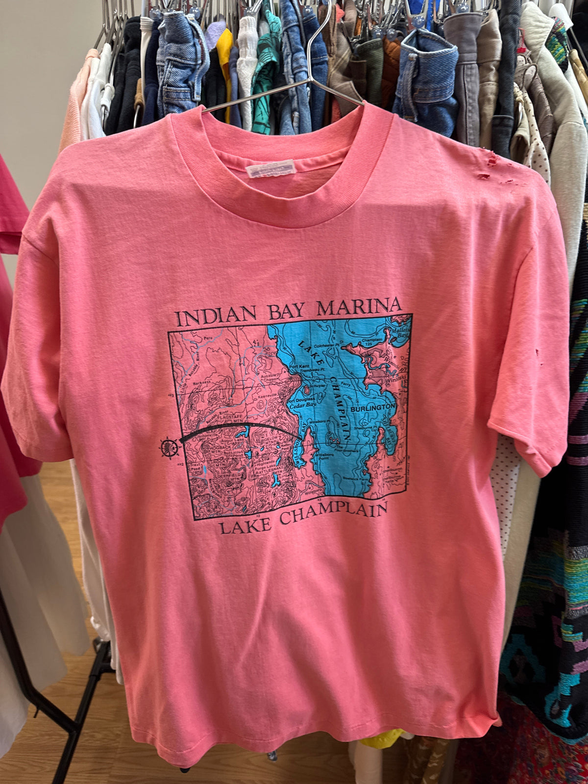 Vtg USA Thrashed Lake Champlain SS