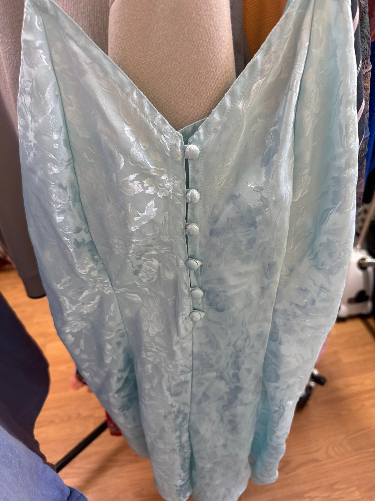 Vtg Maryanns Blue Playsuit