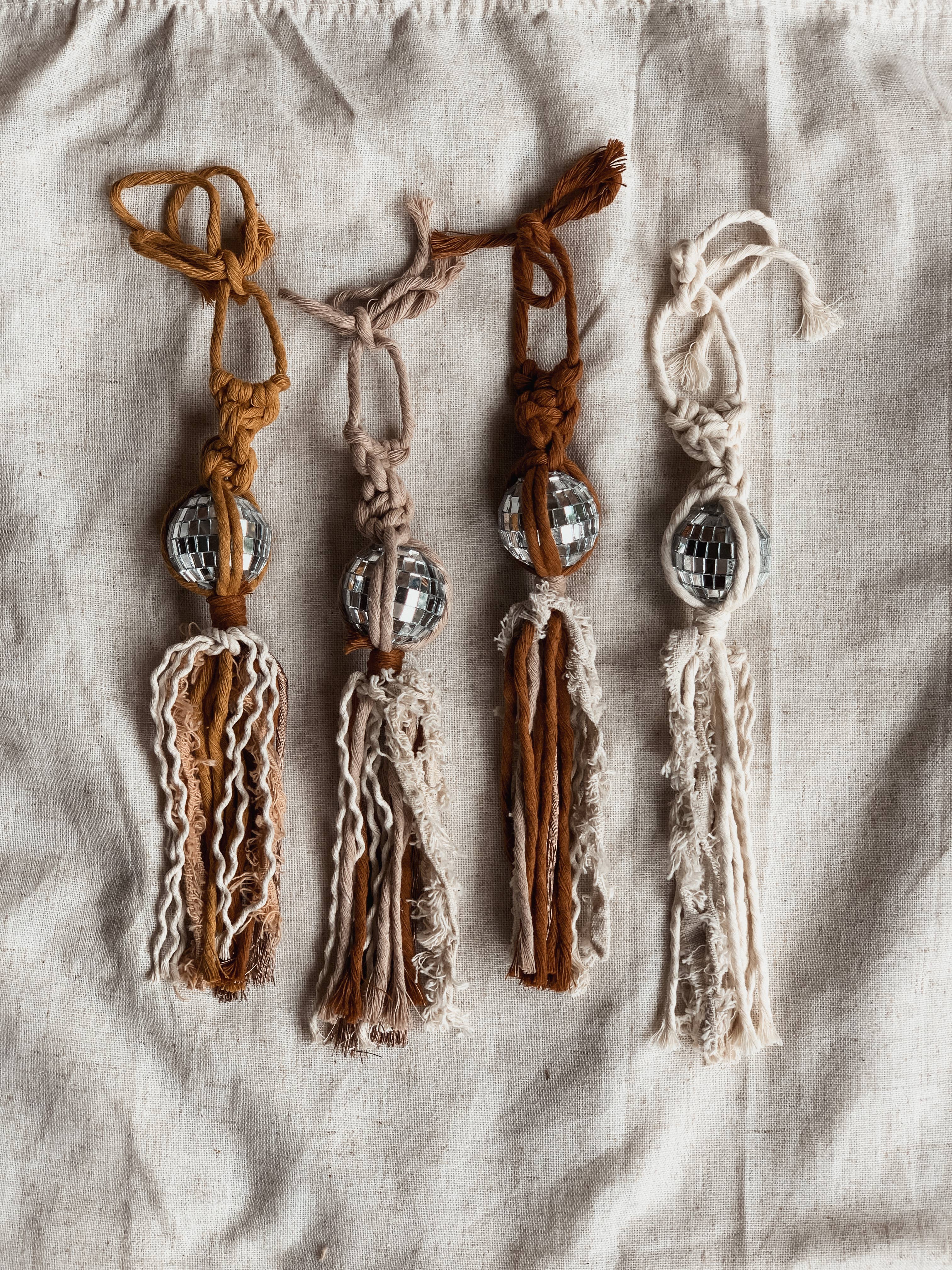 Neutral Disco Ball Car Charms