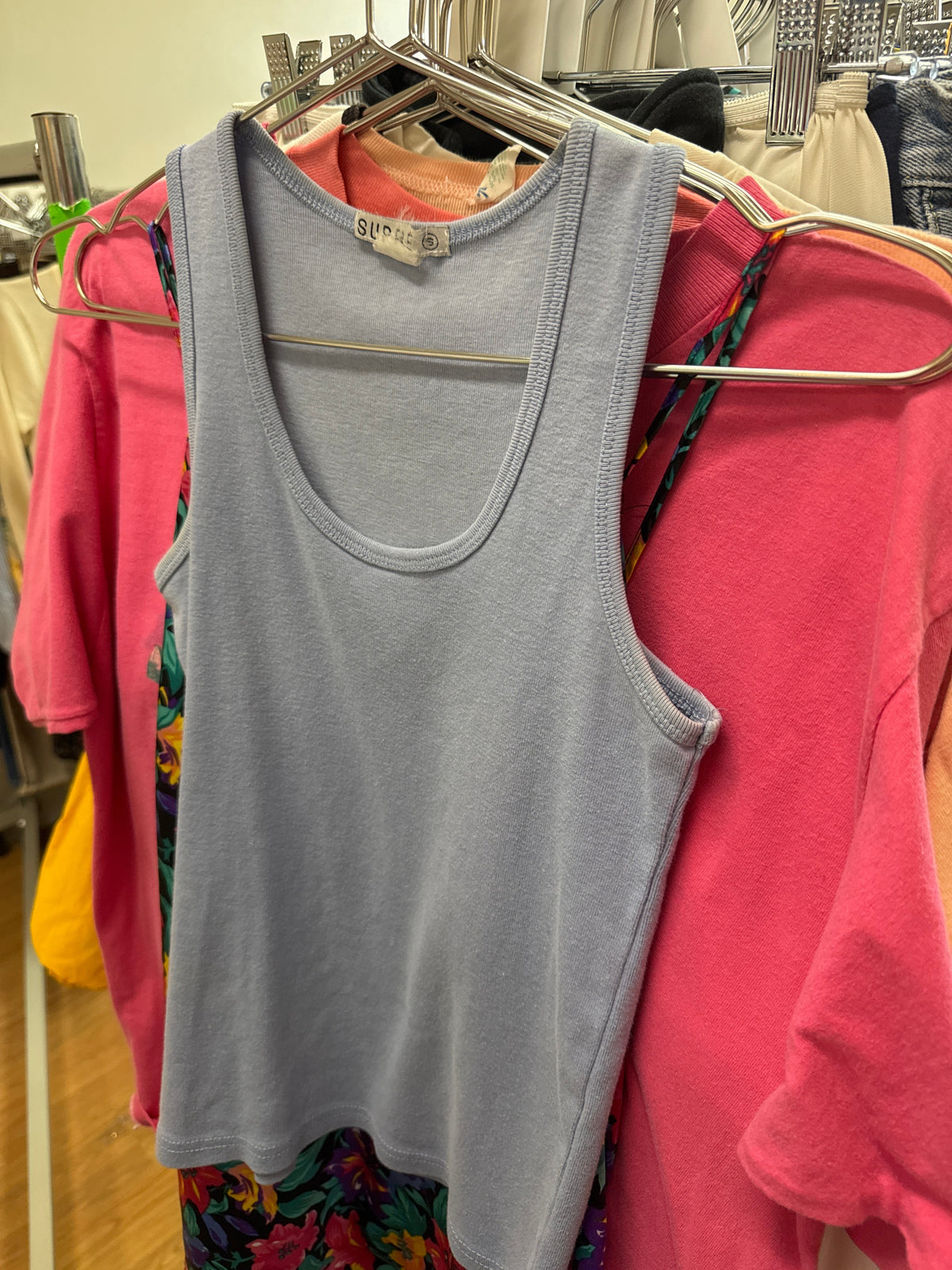Vtg Supre Periwinkle Tank