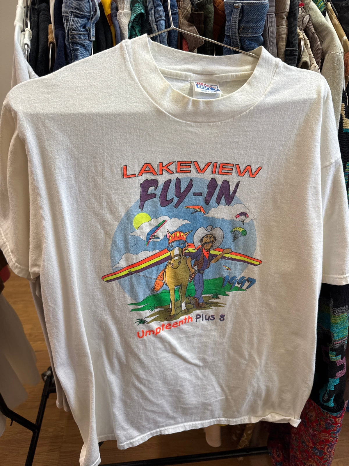 90s USA Fly In Cotton Graphic Tee