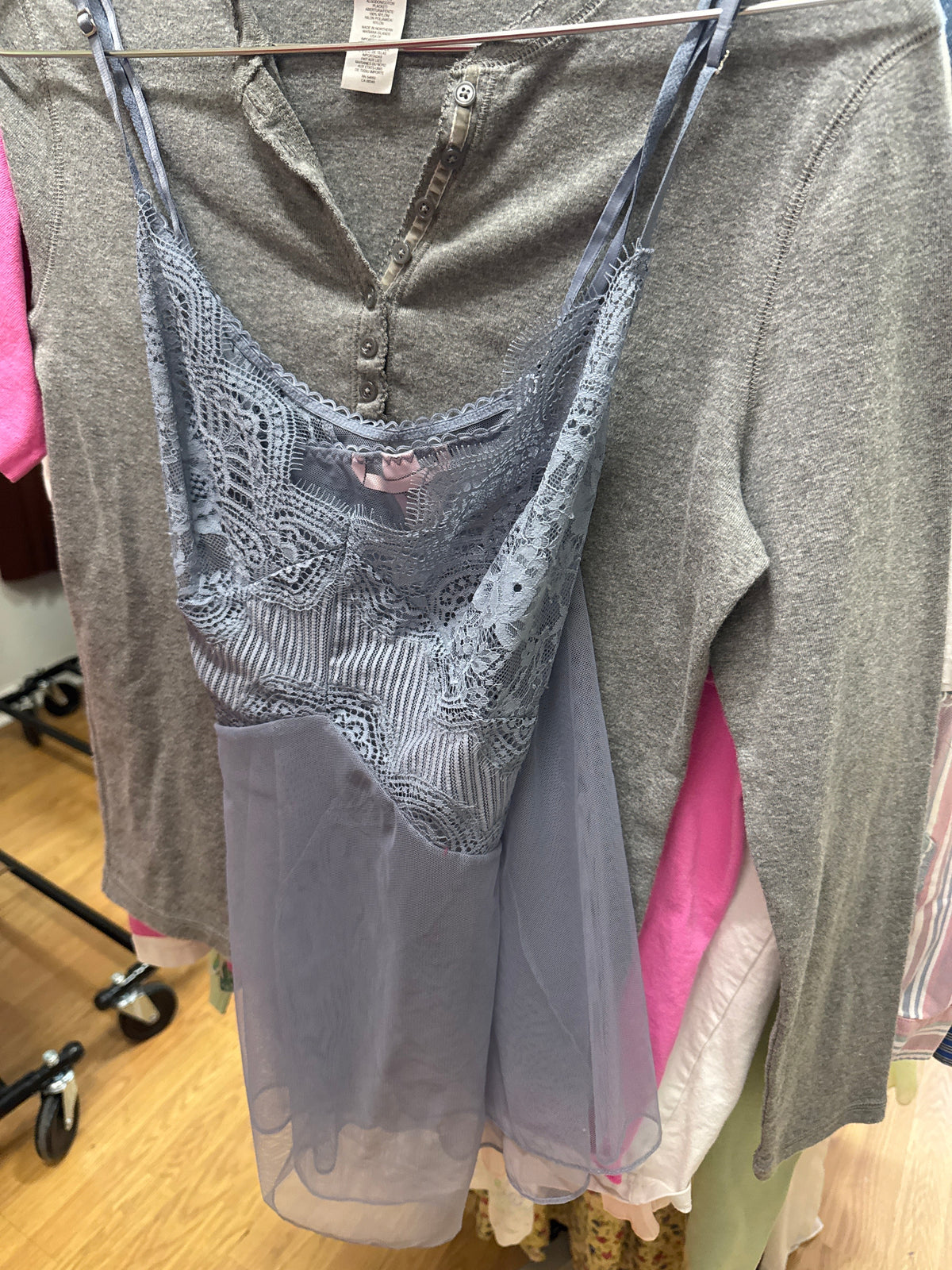 Victorias Secret Blue Sheer Cami