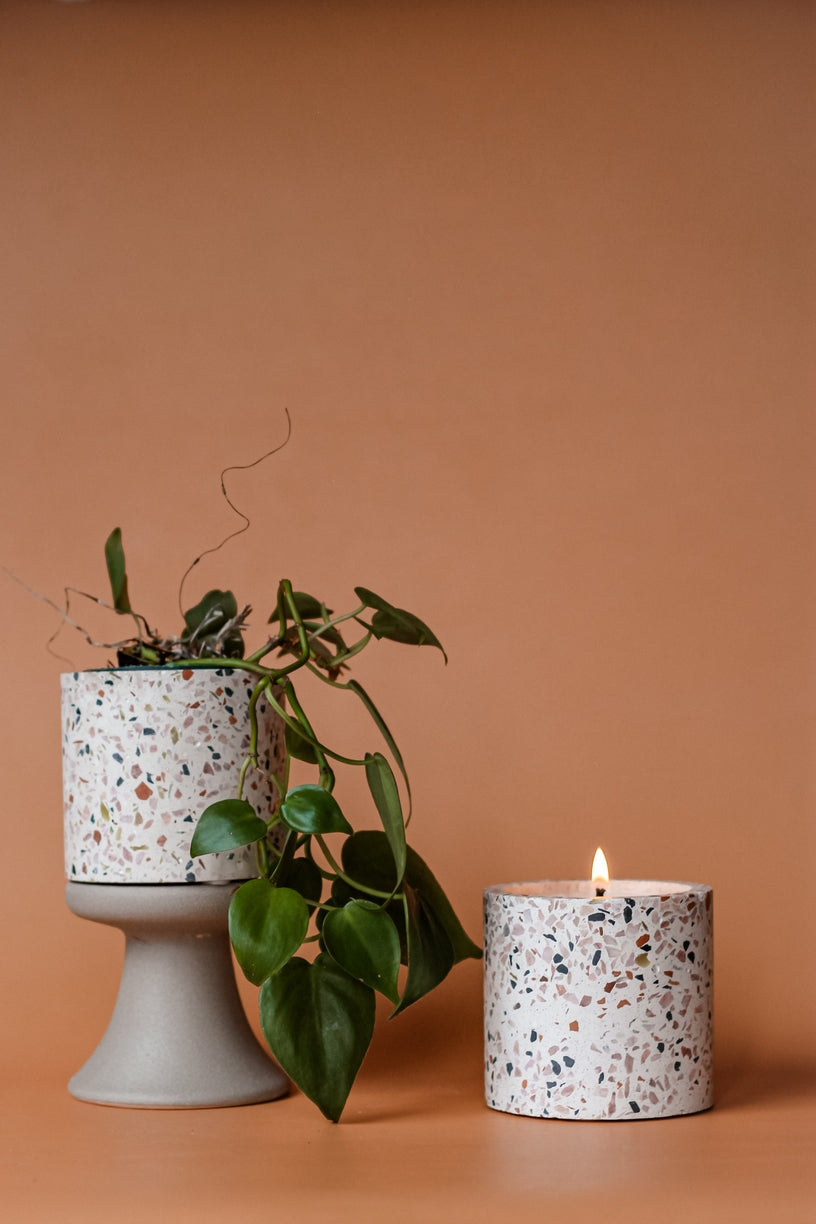 Terrazzo Vessel Candle | Amber & Absinthe