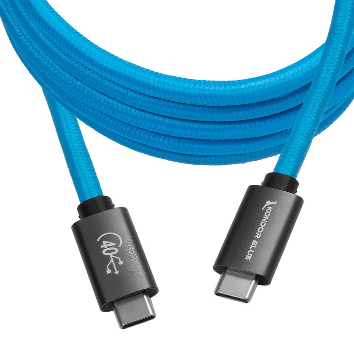 Thunderbolt 4 compatible USB 4.0 type c cable (40g speeds 5a 100w)