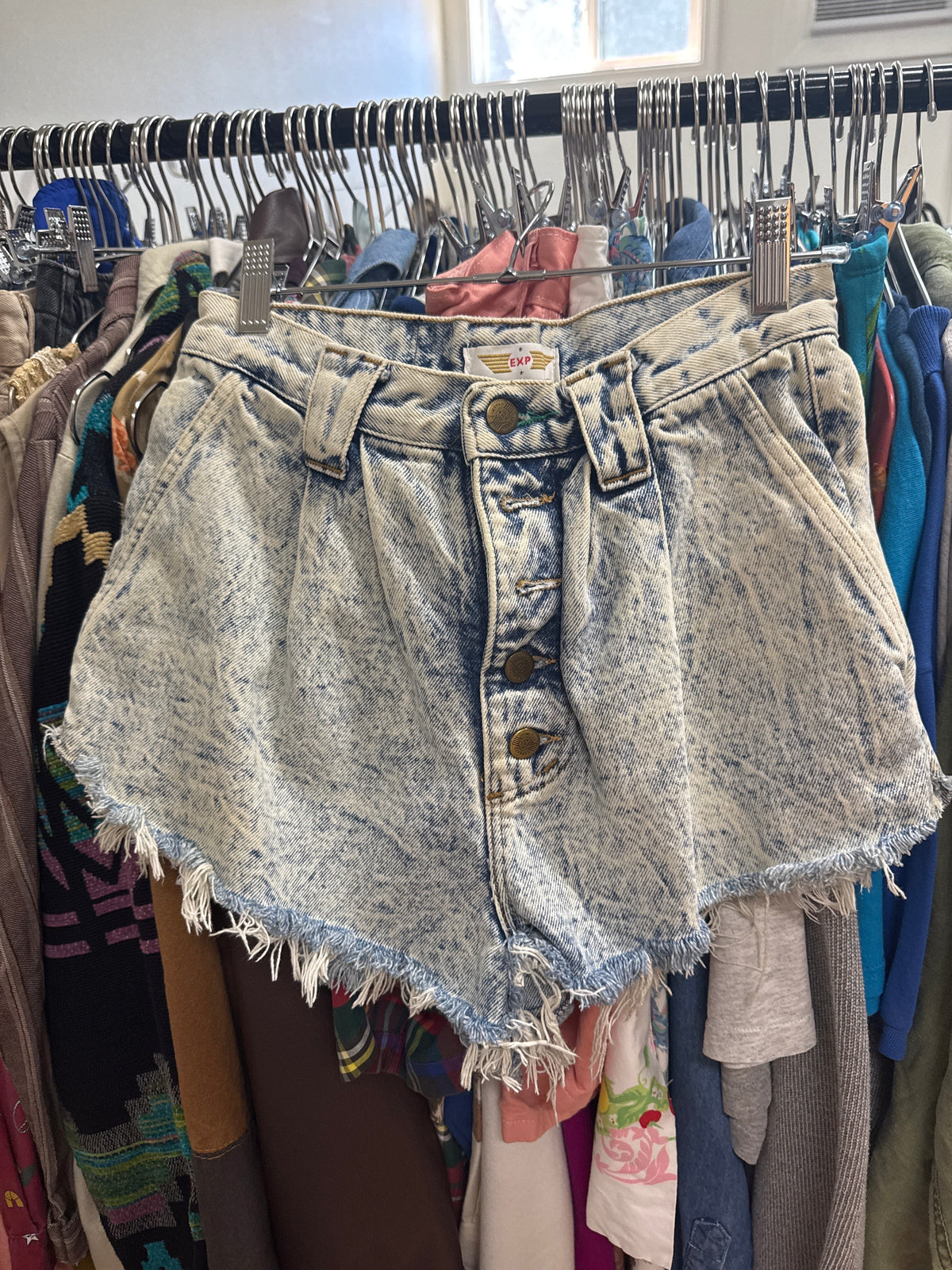 Vtg EXP Acid Wash Denim Cutoffs