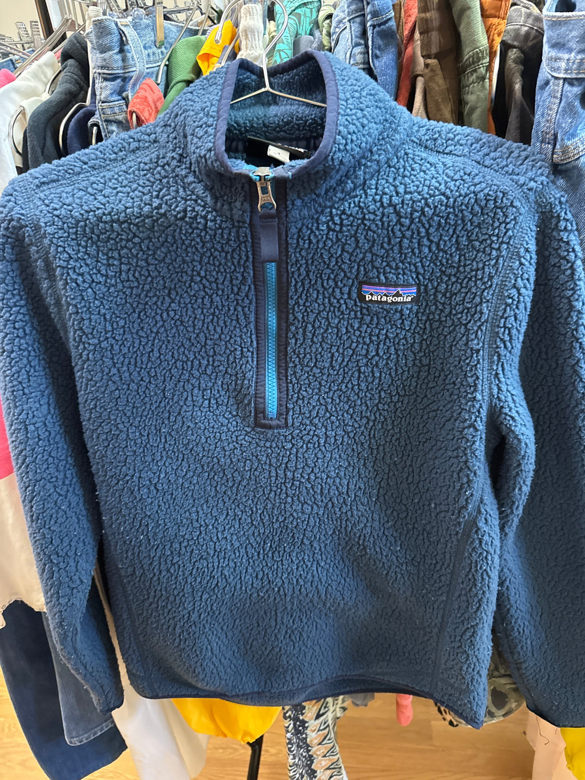 Mod Patagonia Navy 1/4 Zip Fleece