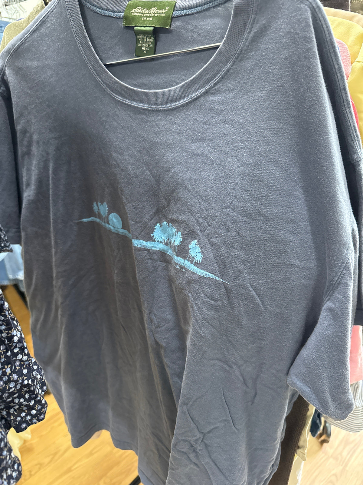 Y2K Eddie Palm Tree Cotton Tee