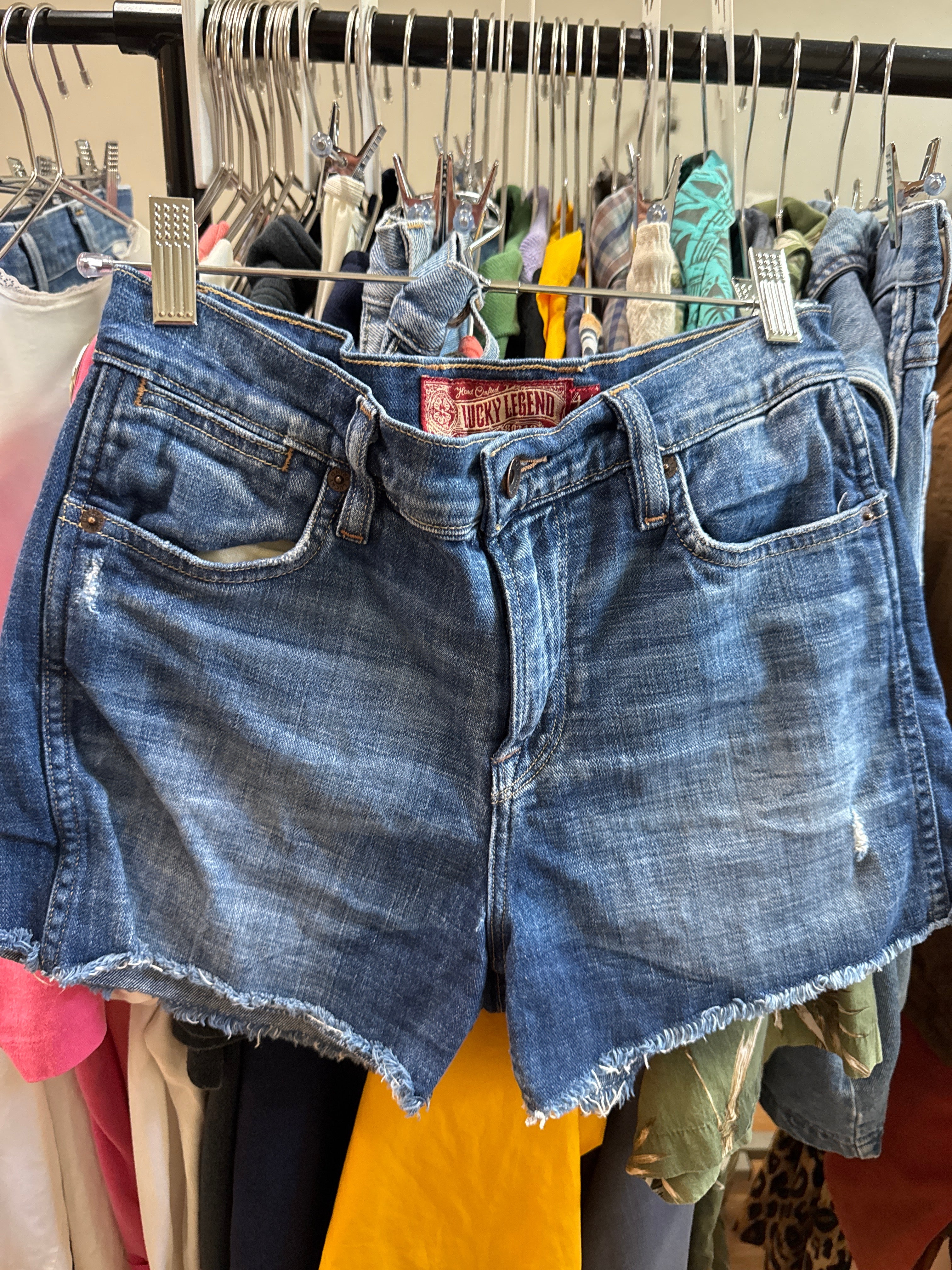 Vtg USA Lucky Denim Cutoffs