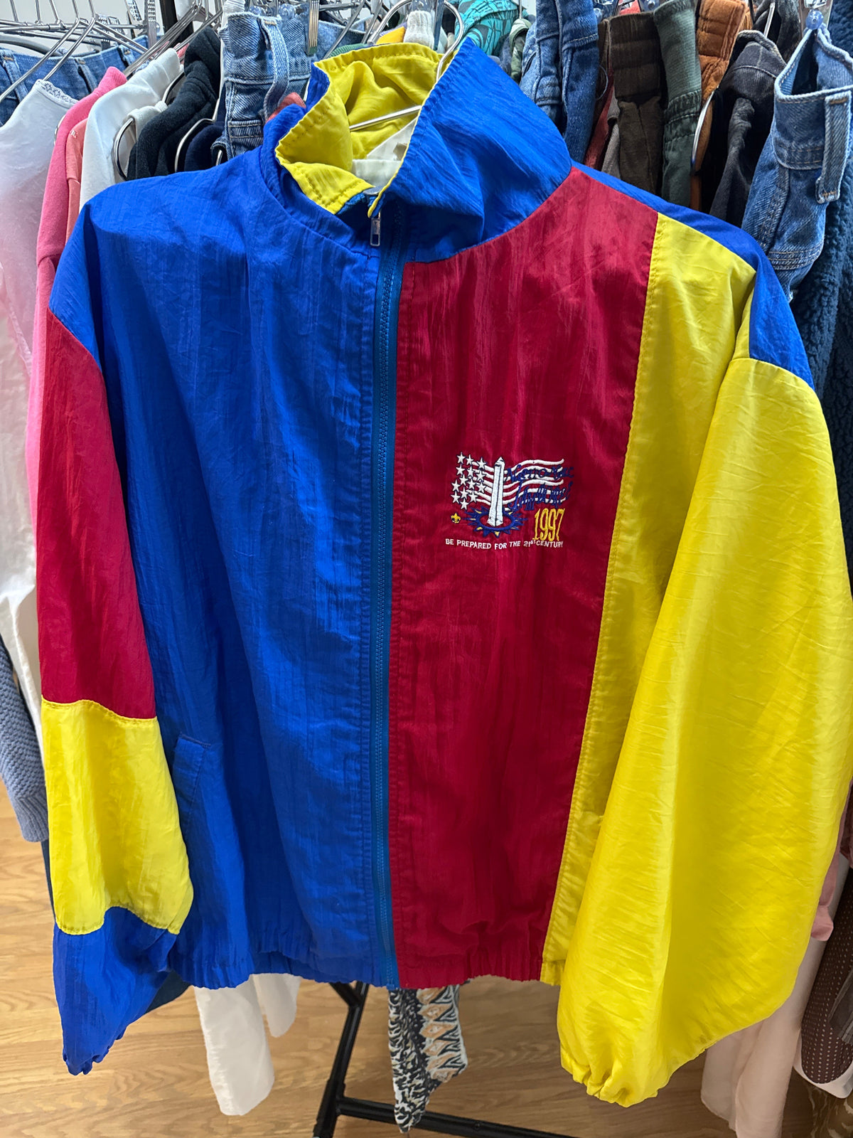 1997 Colorblock Zip Windbreaker