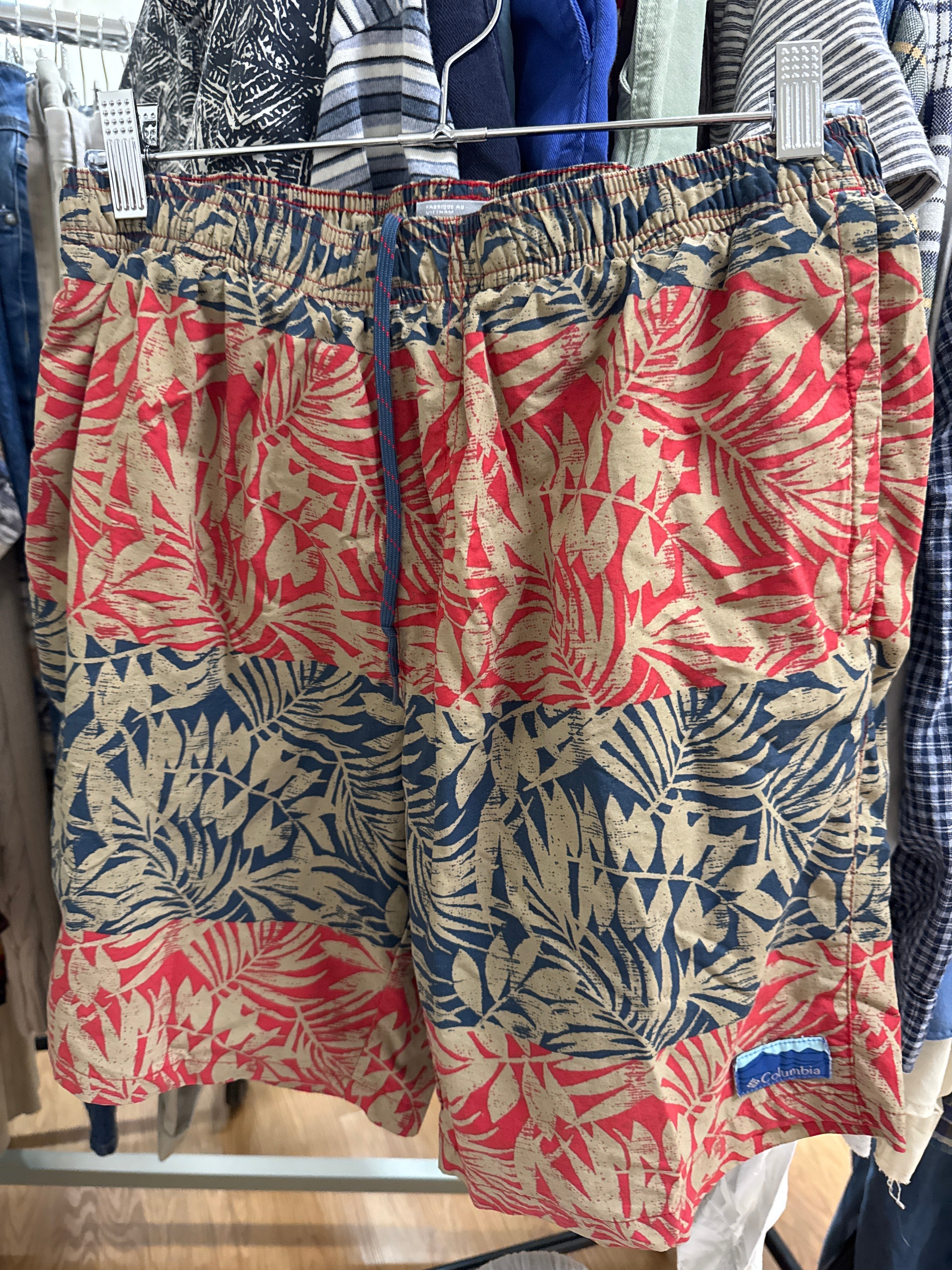 Mod Columbia Block Print Swim Shorts