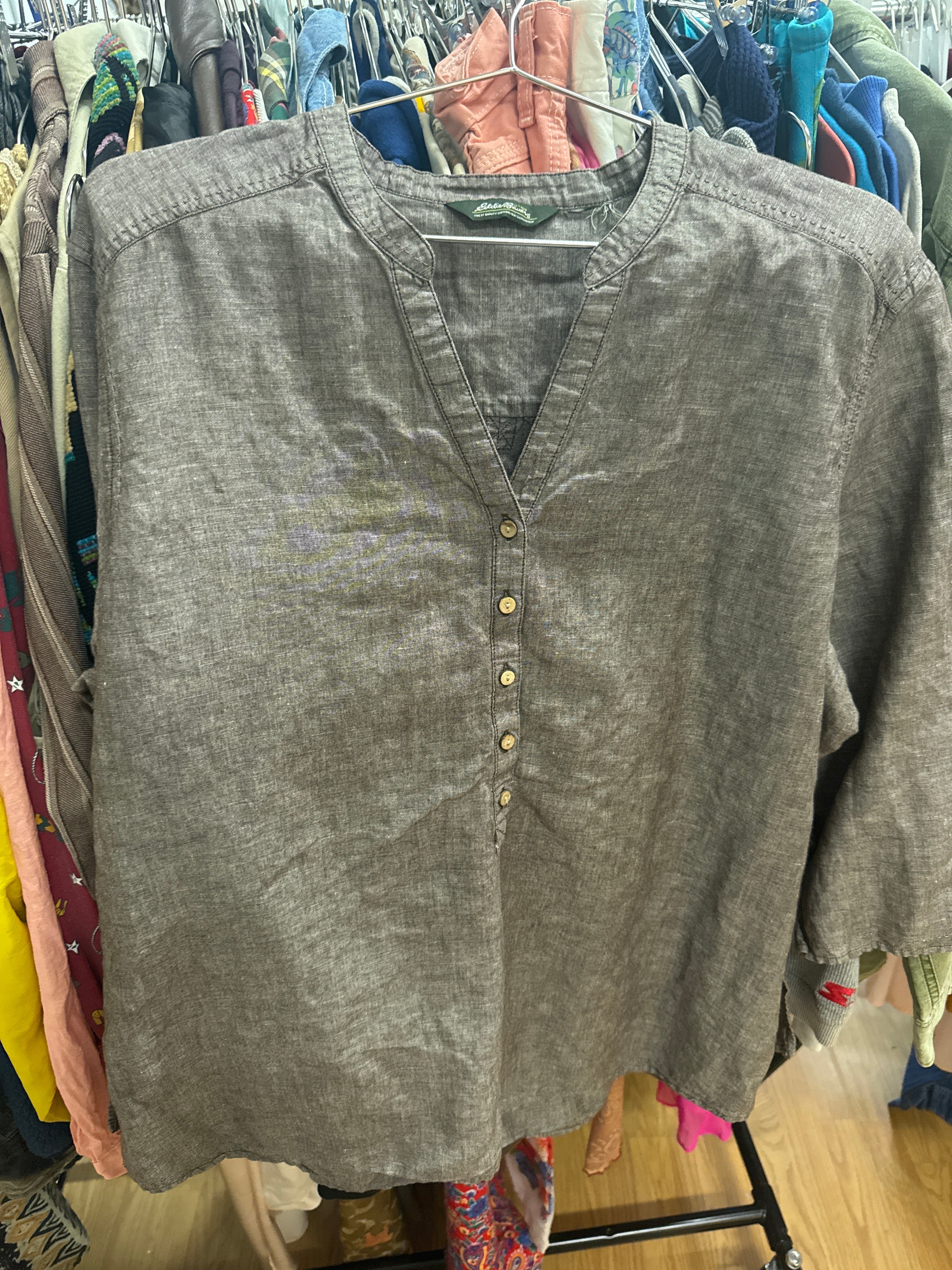 Eddie Linen Cotton Tunic Shirt
