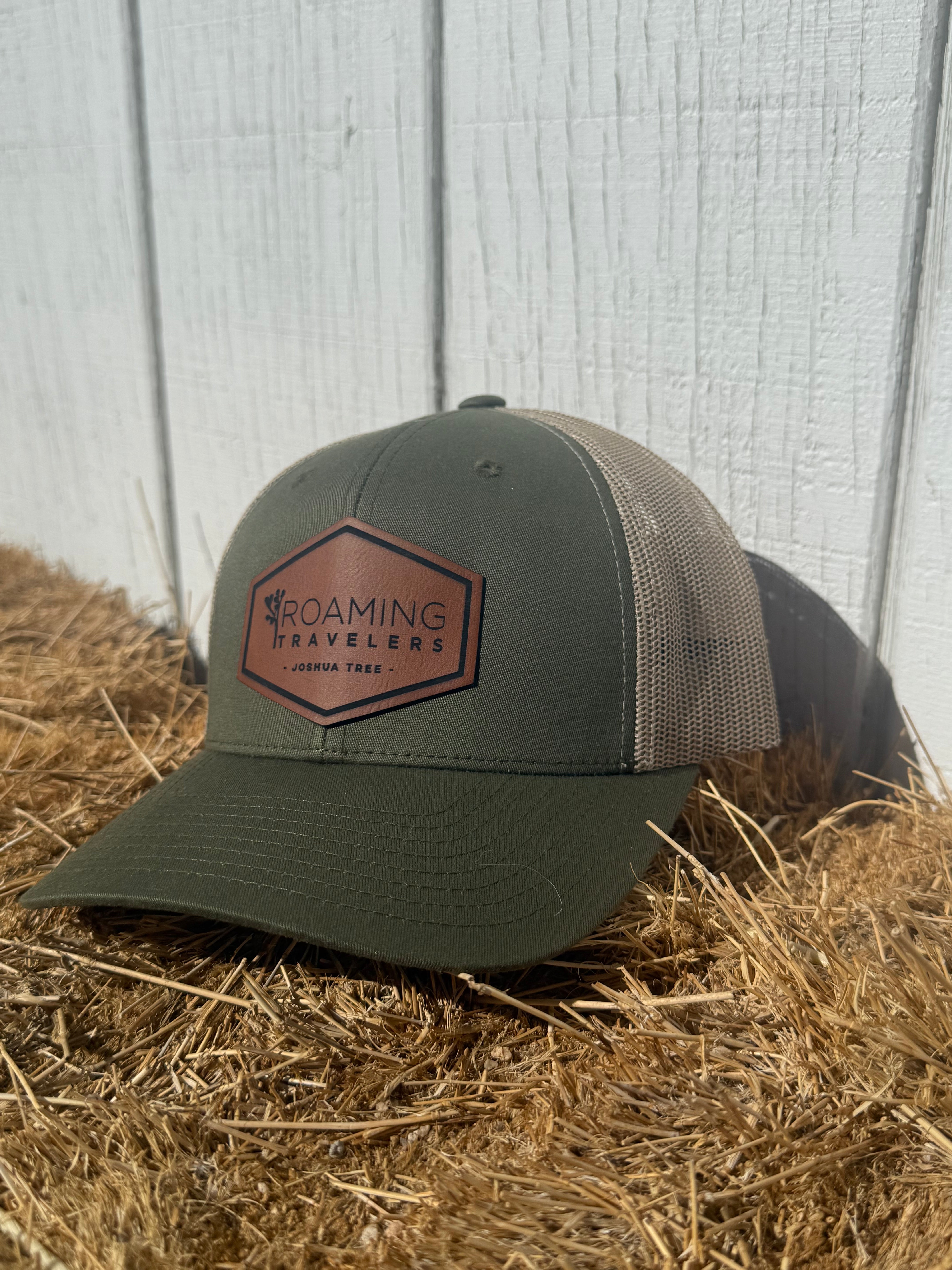 Roaming Travelers Leather Patch Hat