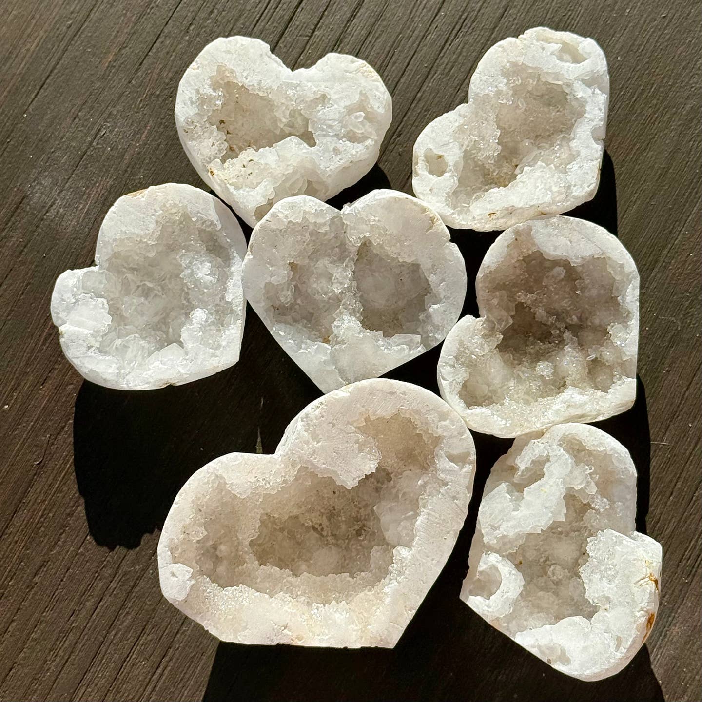 Sparkling Agate Hearts