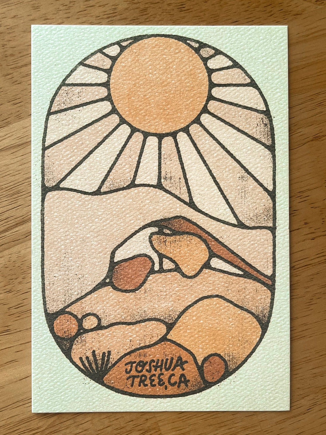 Amber Morgan Postcard: Arch Rock by Amber Morgan available in Joshua Tree at JT Trading Post