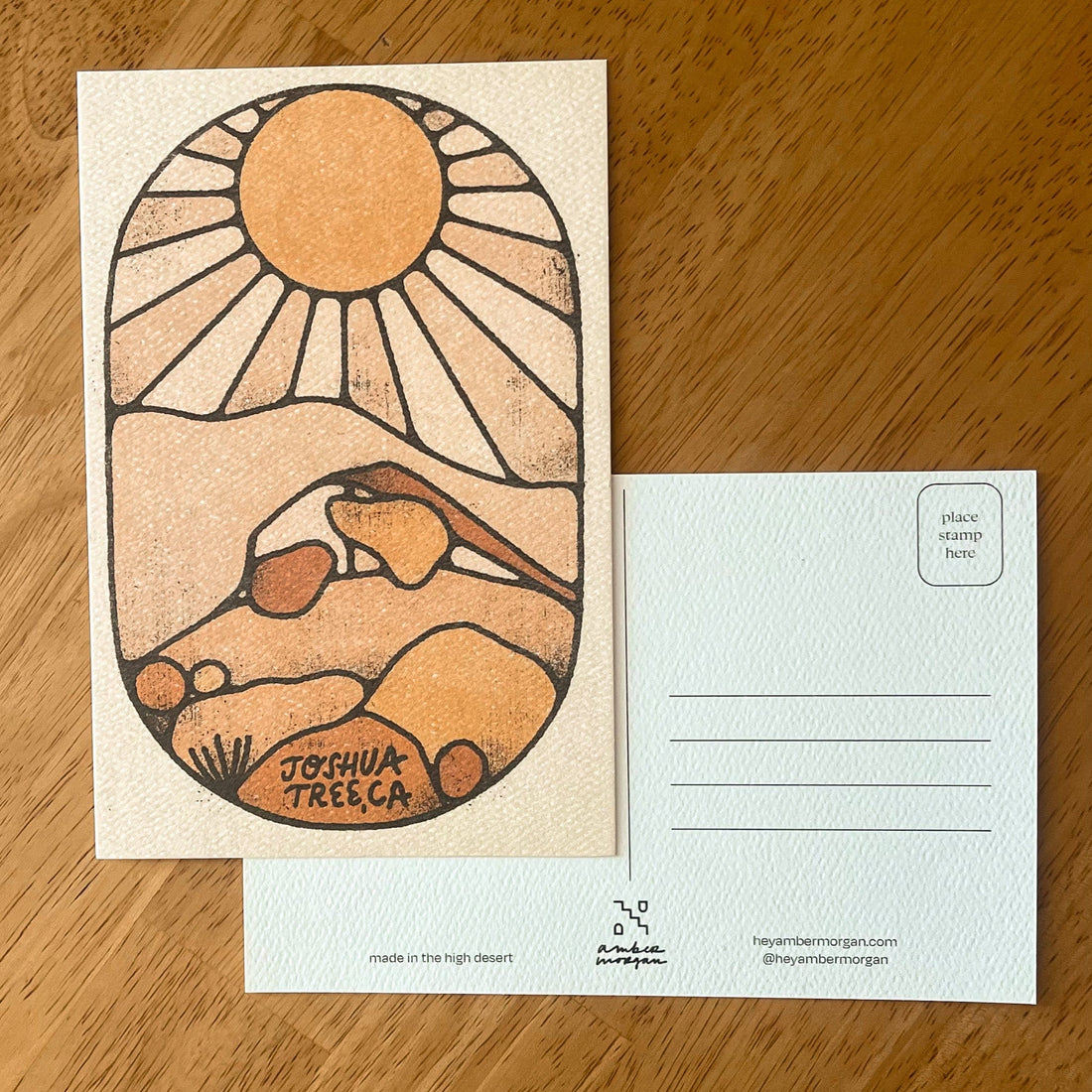 Amber Morgan Postcard: Tall Joshua Tree by Amber Morgan available in Joshua Tree at JT Trading Post